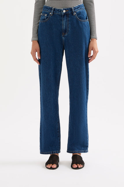 Organic Straight Leg Jean Force Blue 