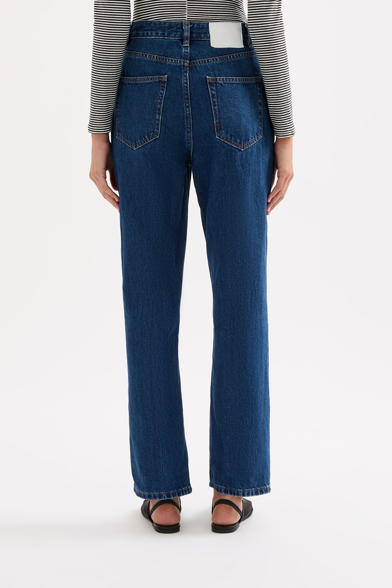 Organic Straight Leg Jean Force Blue 