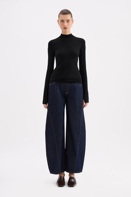 Sibel Classic Turtleneck Knit Black 