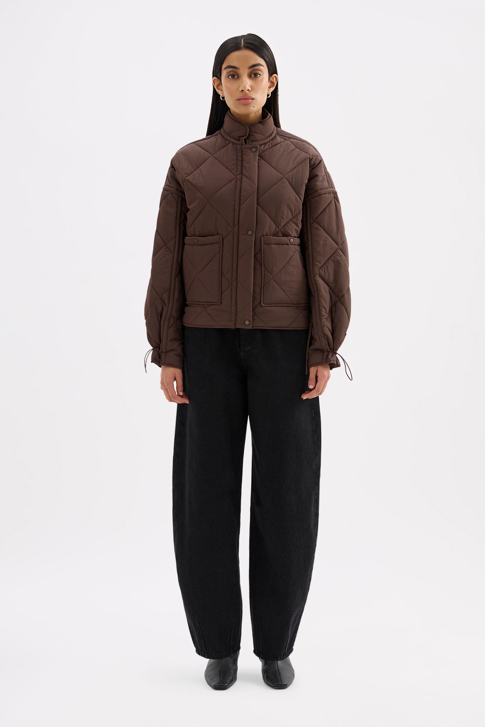Sloane Puffer Jacket Chocolate 