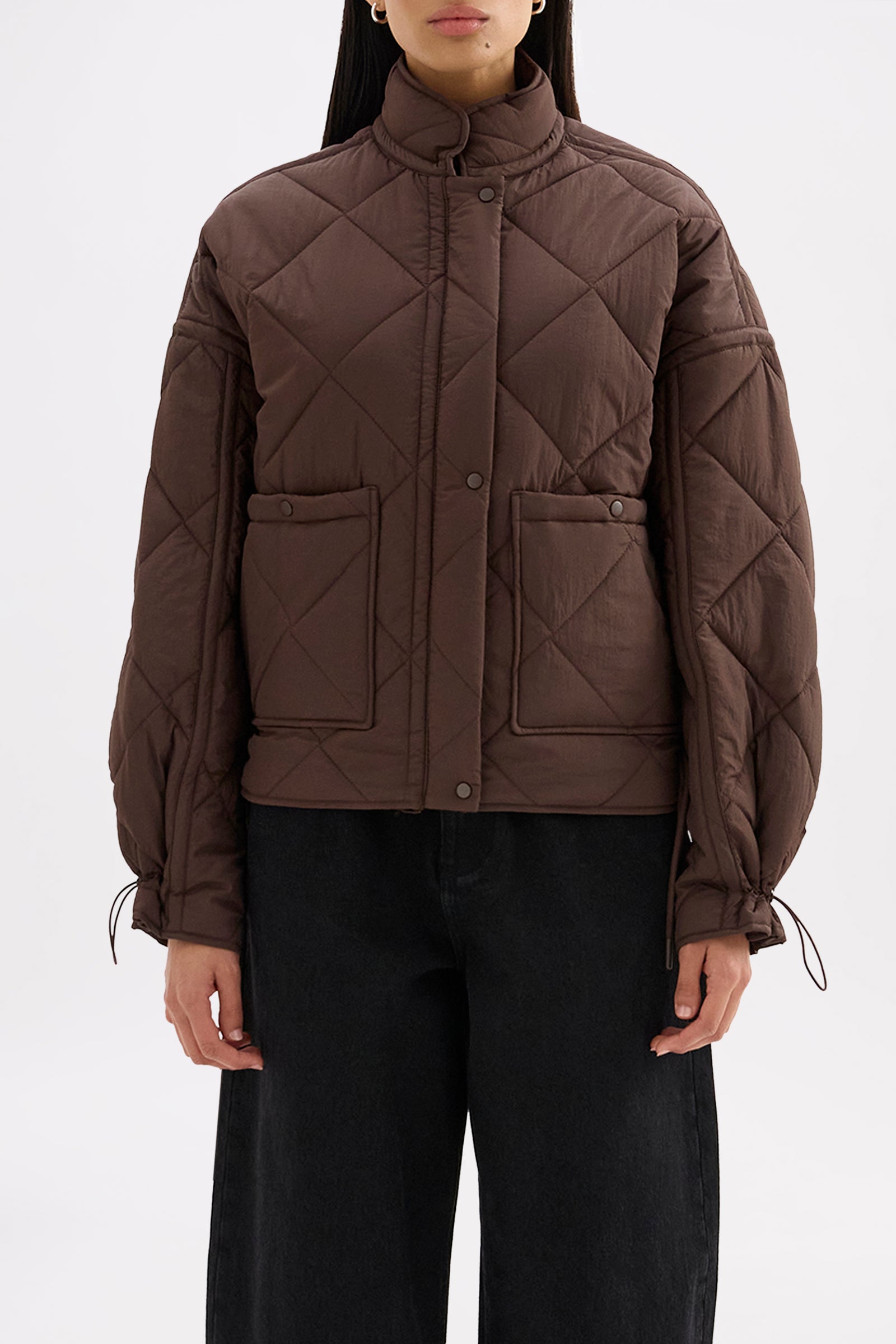 Sloane Puffer Jacket Chocolate 