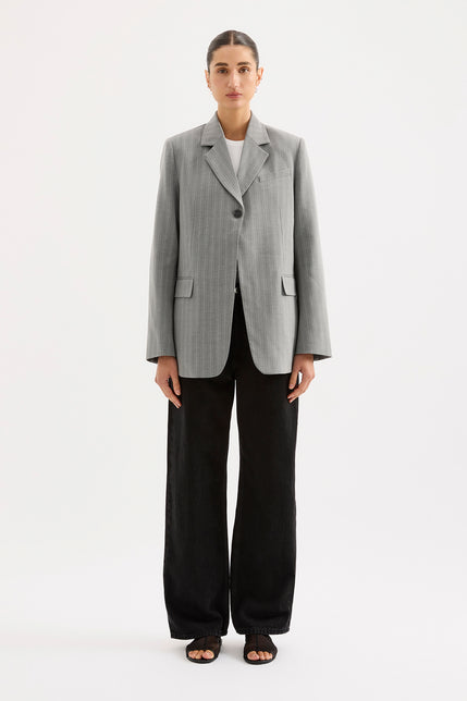 Cilia Blazer Steel Stripe 