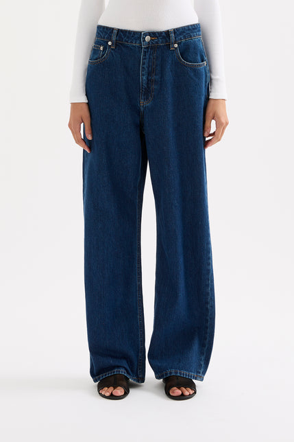 Organic Baggy Jean Force Blue 