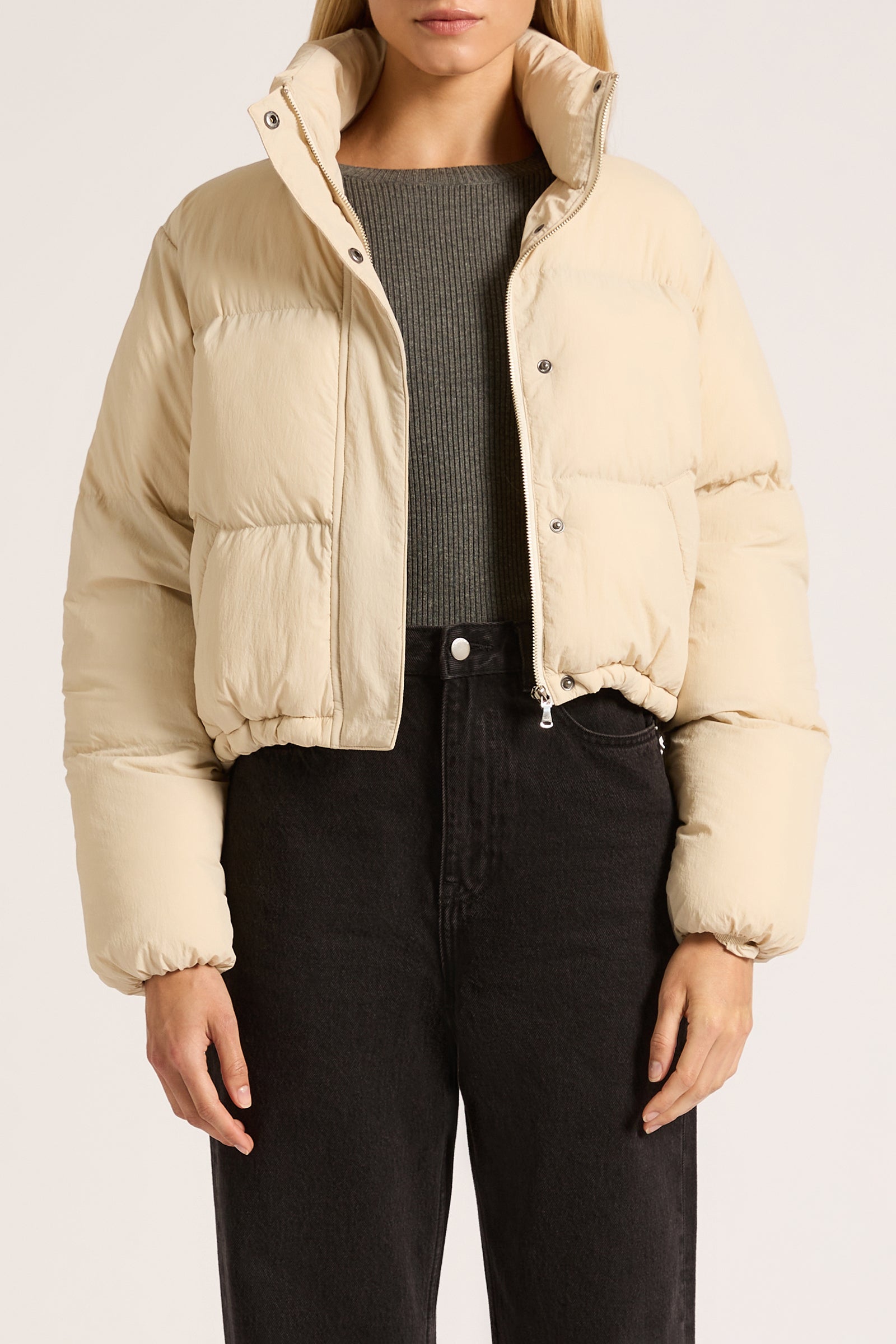 Topher Puffer Jacket Wheat 