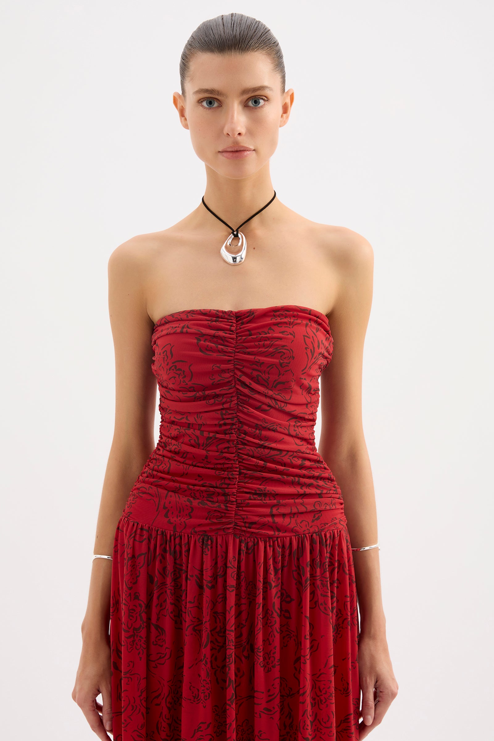 Saffron Strapless Maxi Dress Saffron 