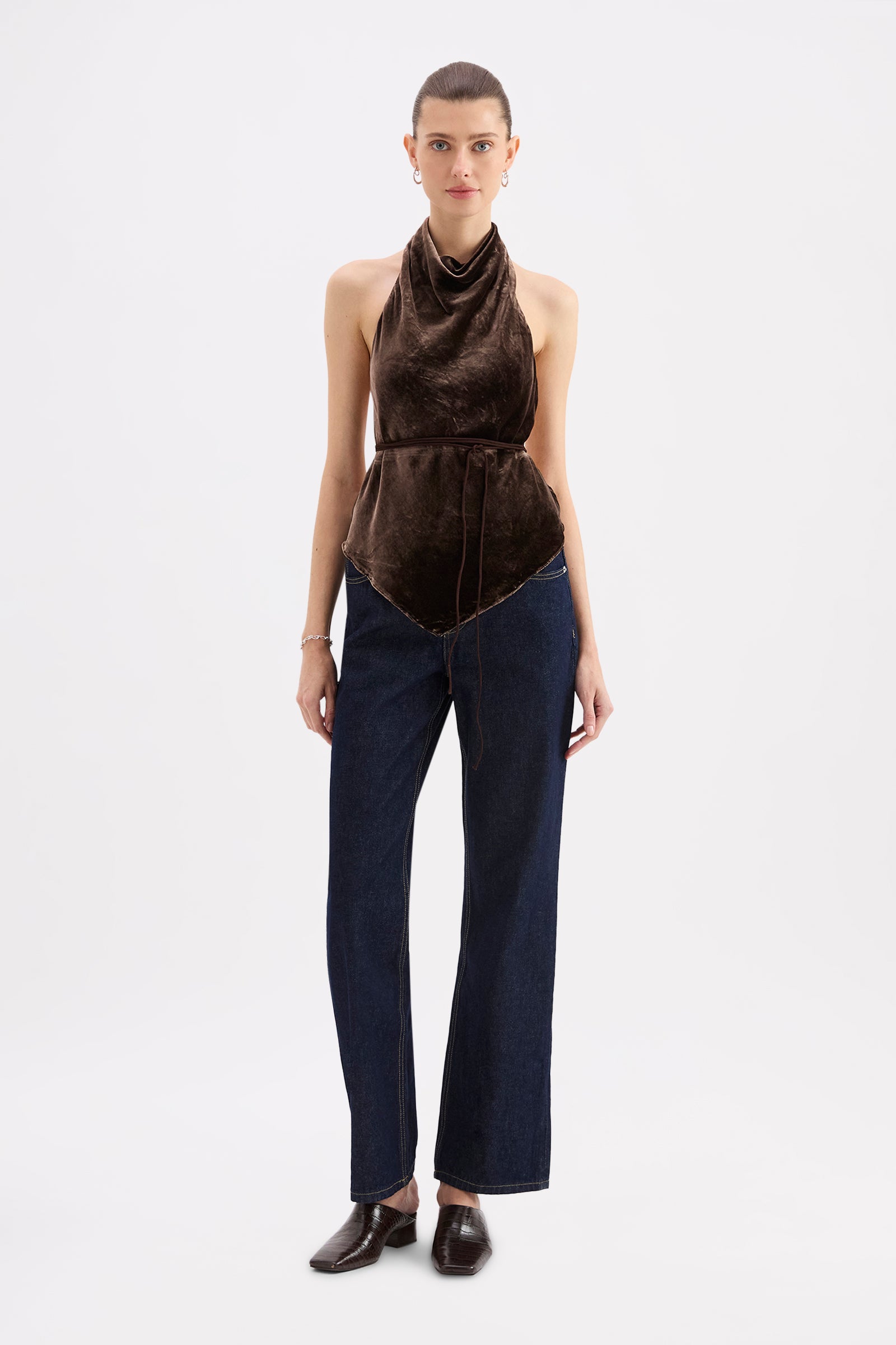 Pilar Velvet Top Dark Chocolate 