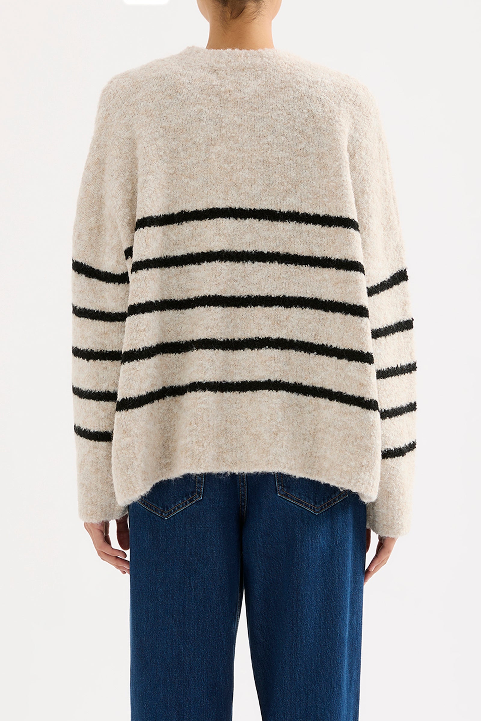 Elias Stripe Knit Oatmeal Stripe 