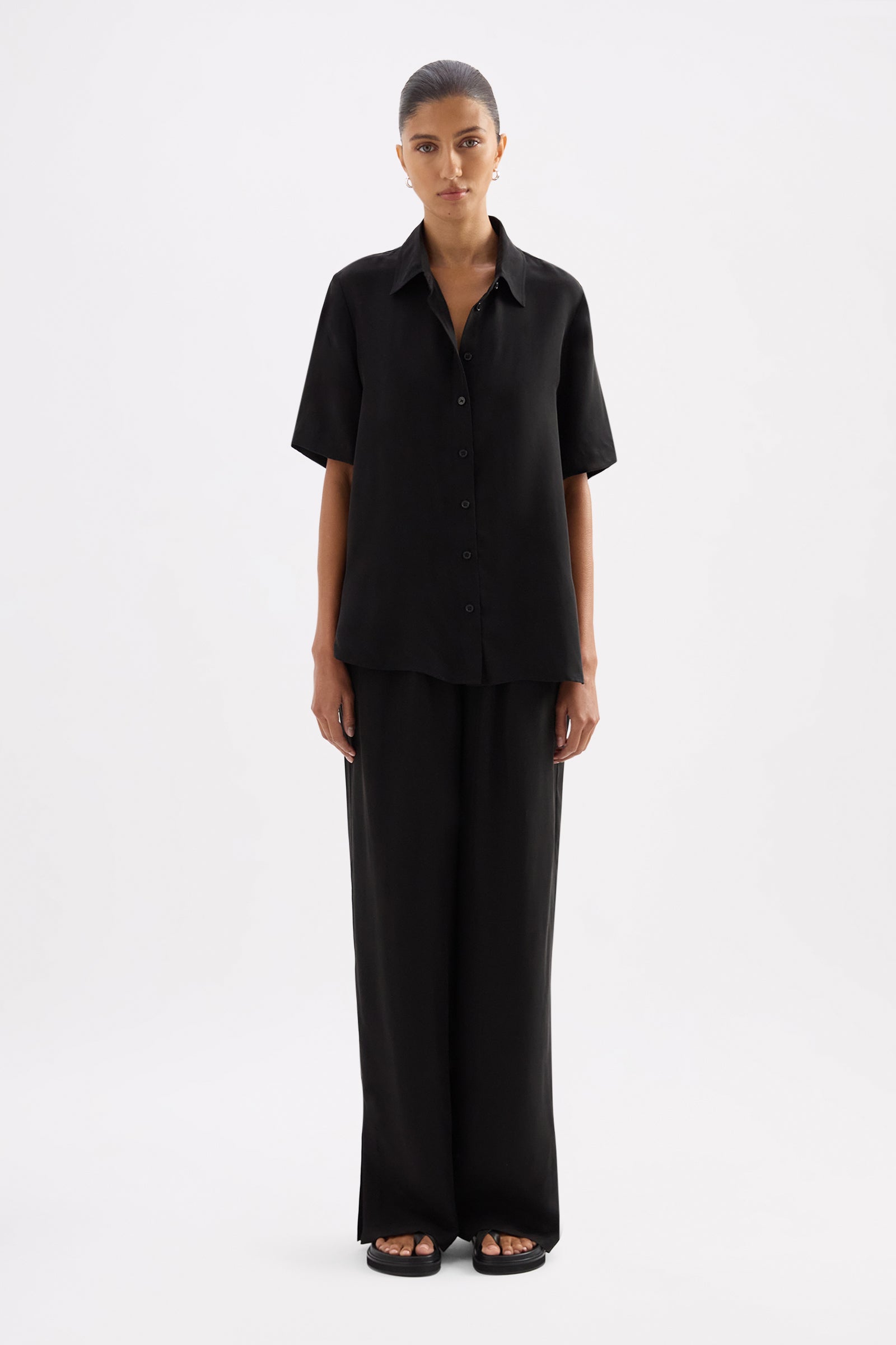 Dara Cupro Pant Black 