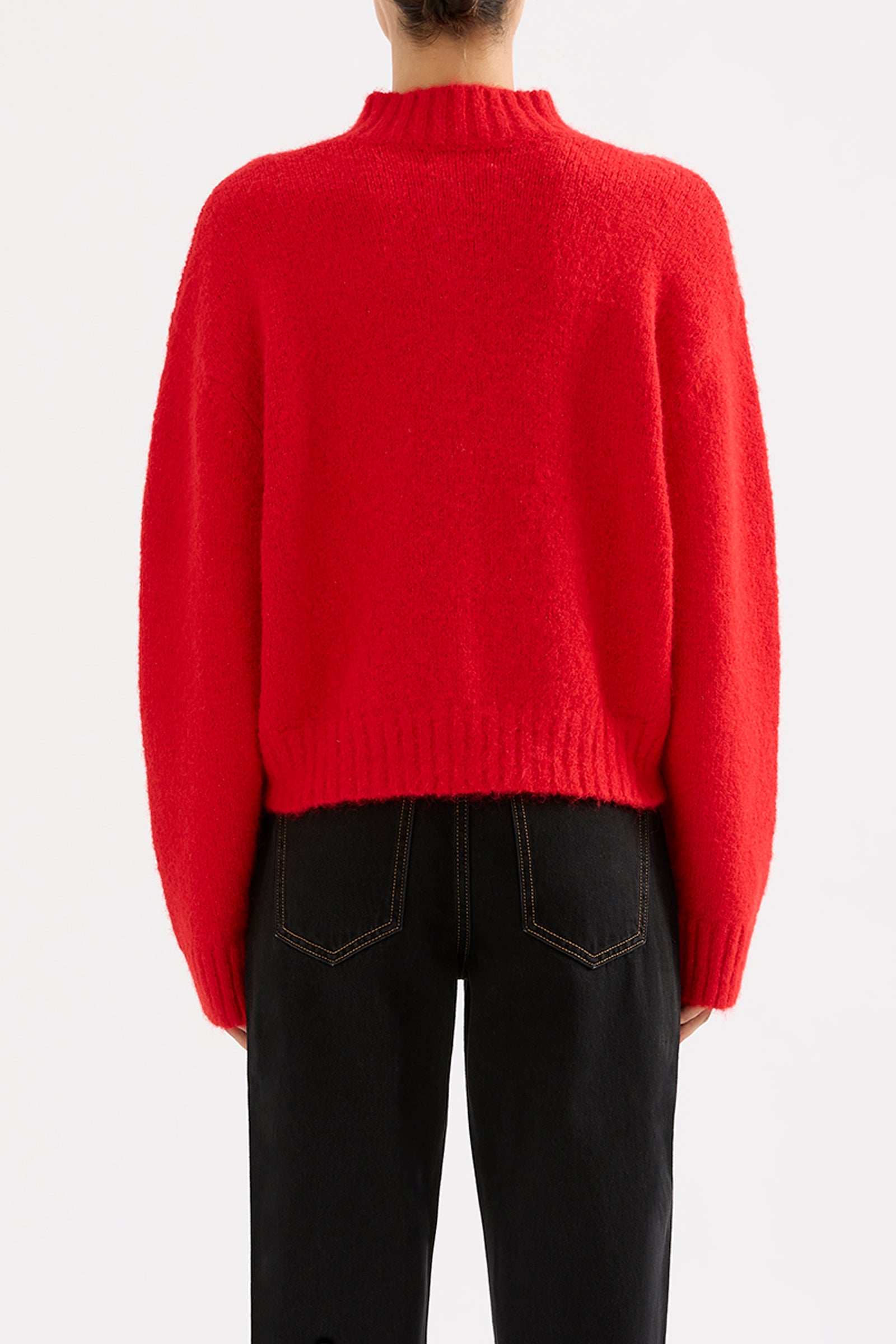 Sia Knit Cardigan Scarlet 