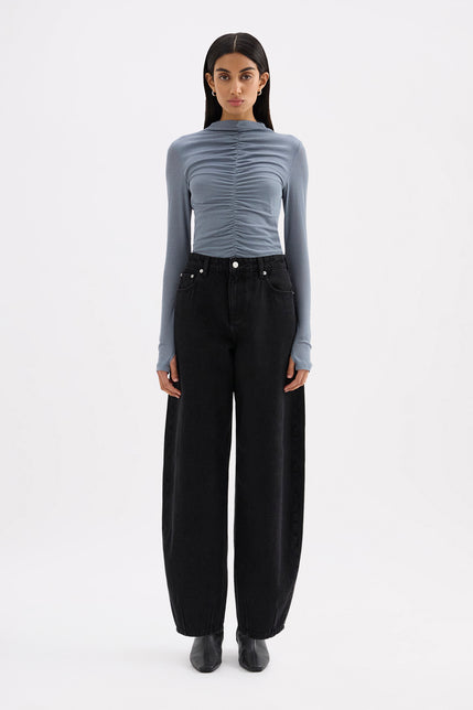 Organic Barrel Jean Vintage Black 