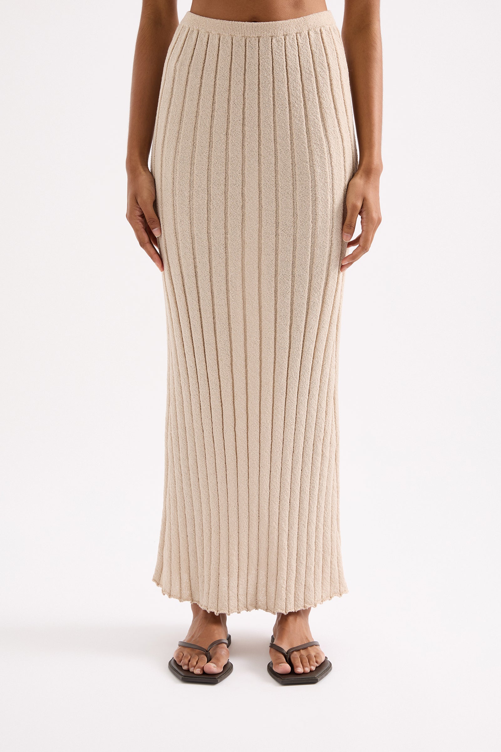 Taiyo Knit Skirt Oat 