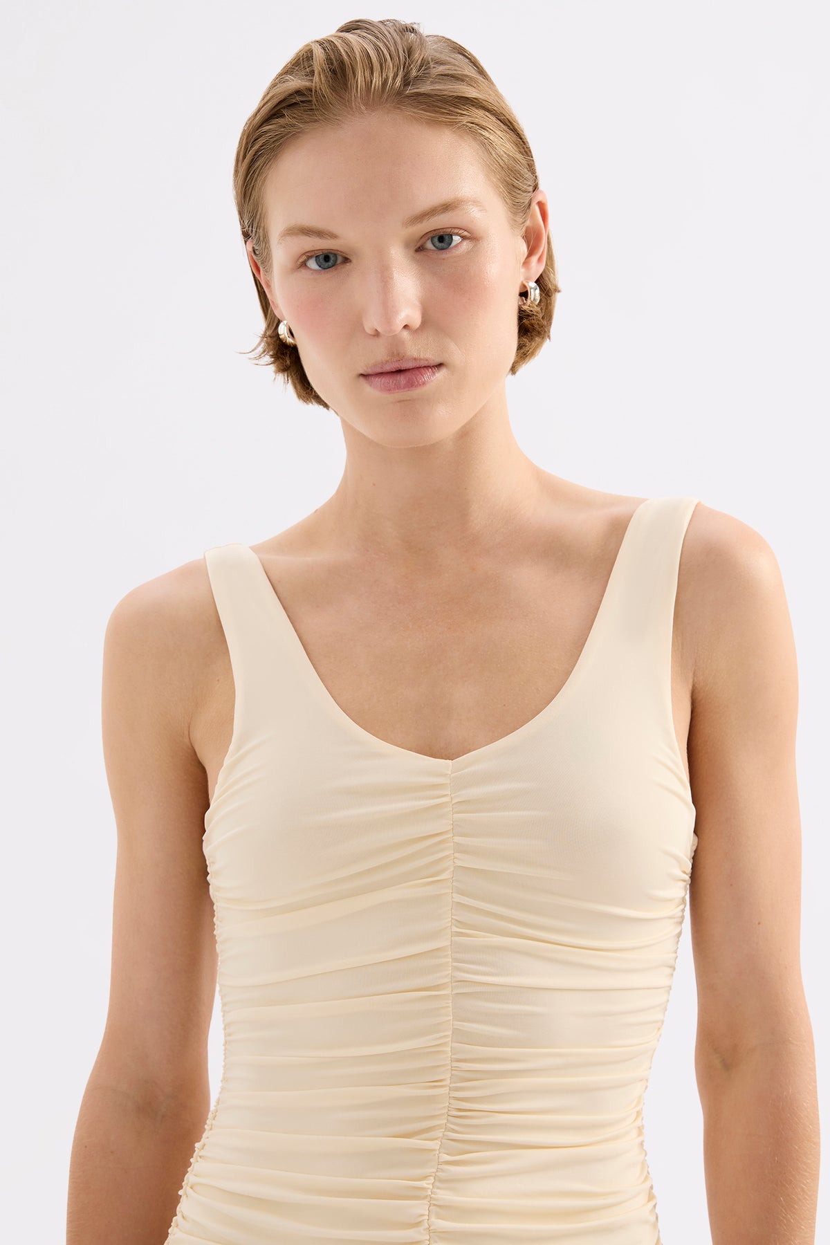 Valencia Maxi Dress Custard 