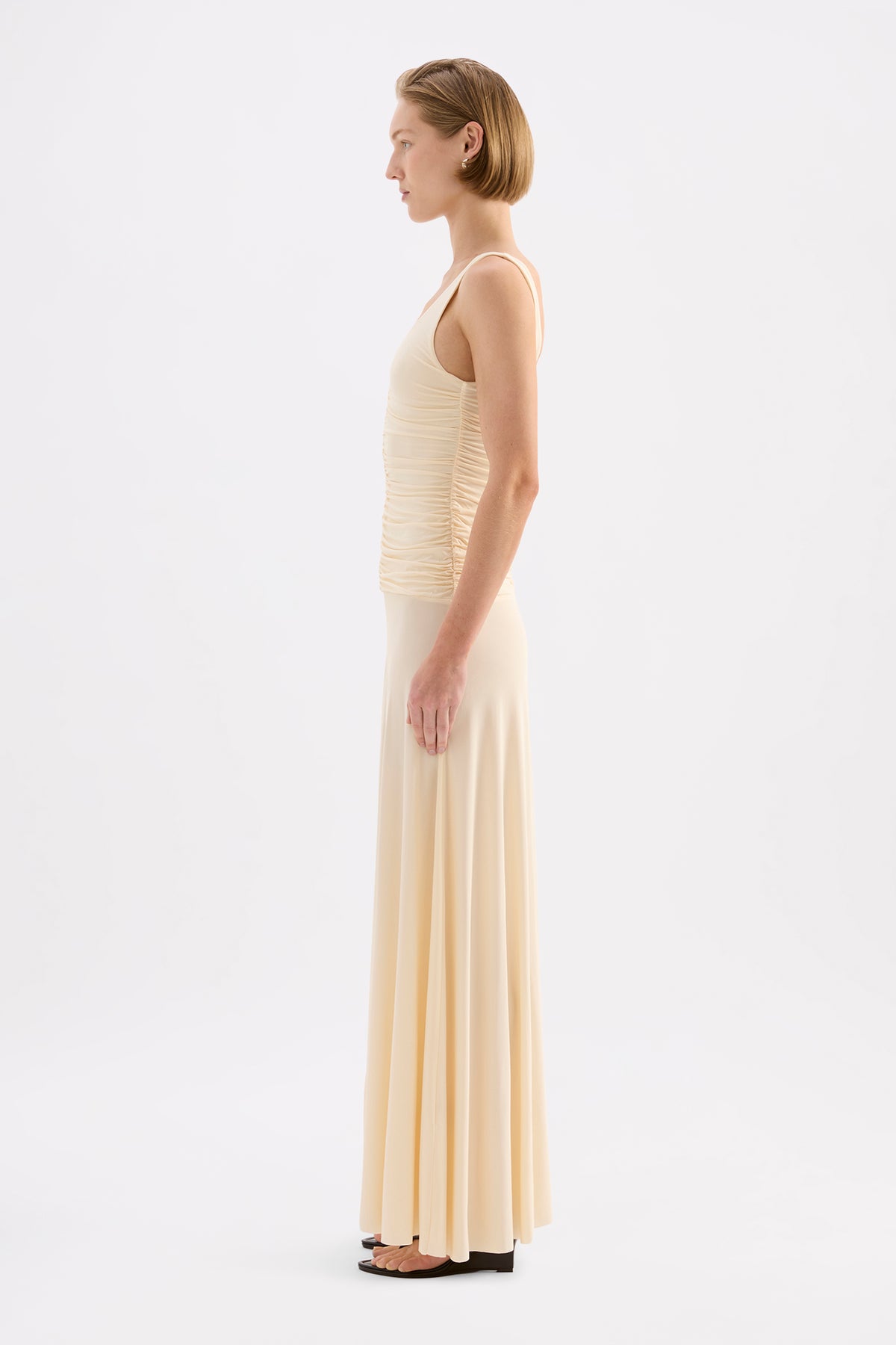 Valencia Maxi Dress Custard 