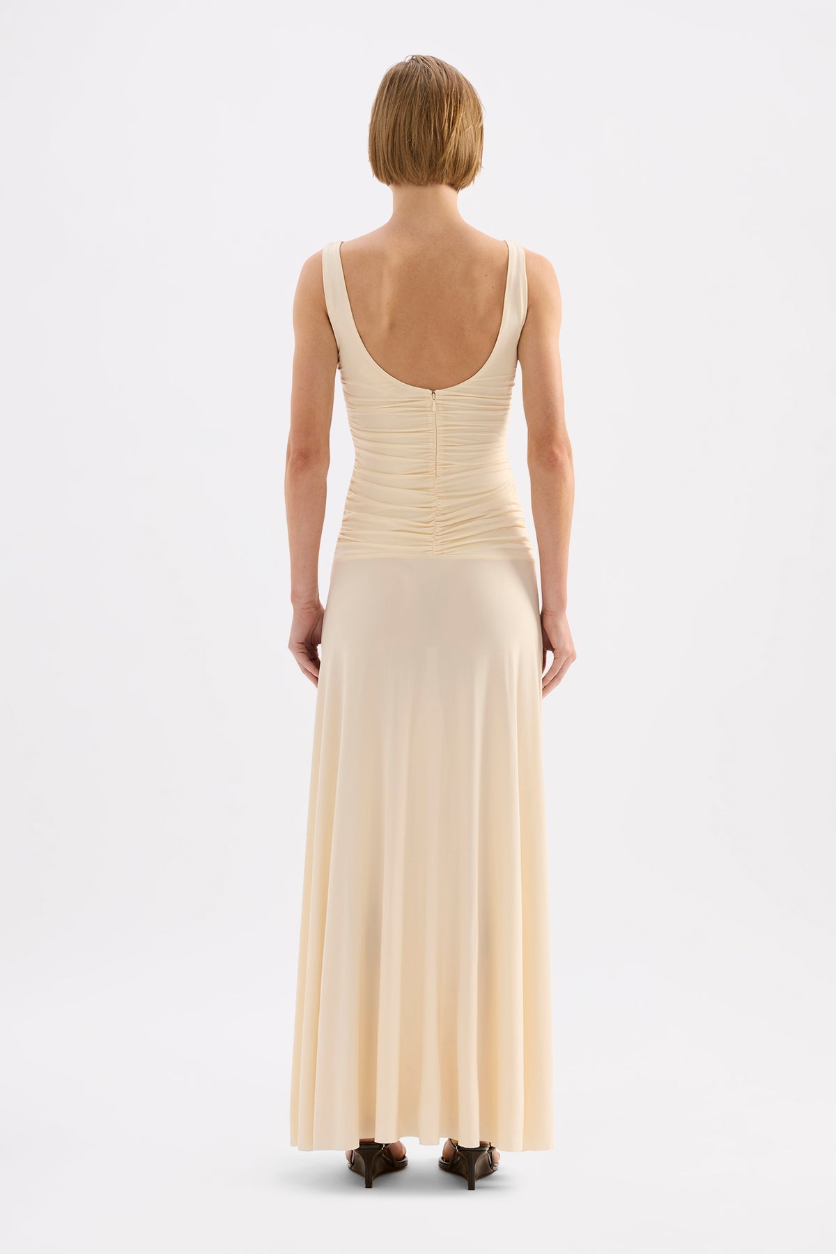 Valencia Maxi Dress Custard 