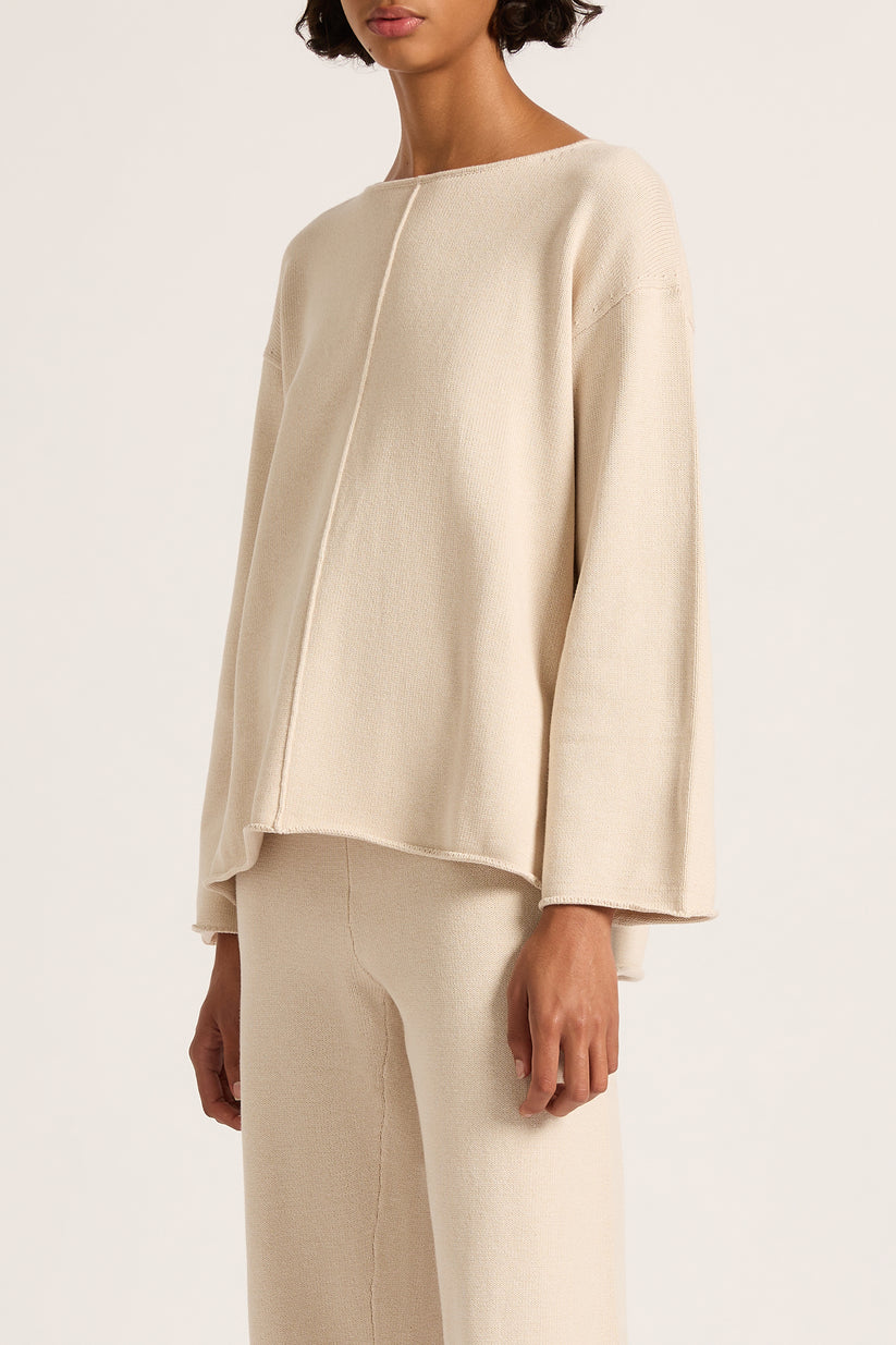 Shop Lilou Knit in Bone Nude Lucy