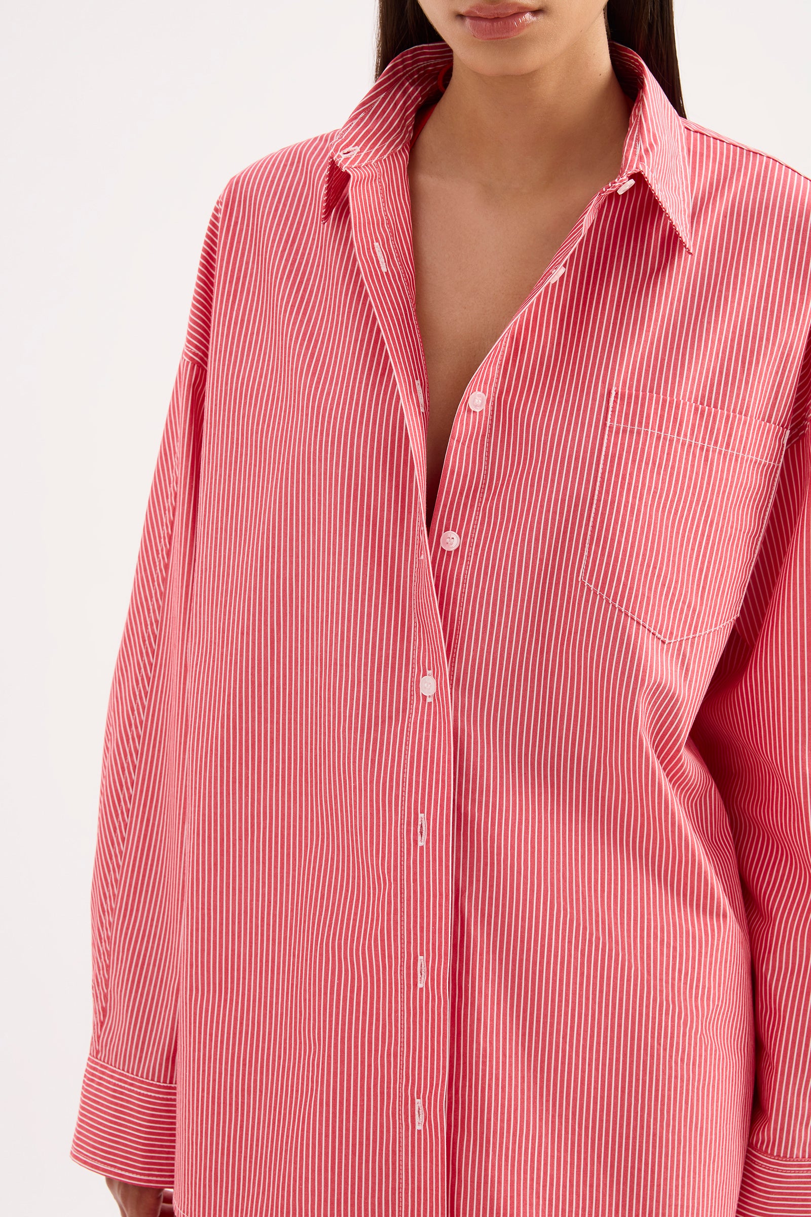 Anouk Stripe Shirt Red Stripe 