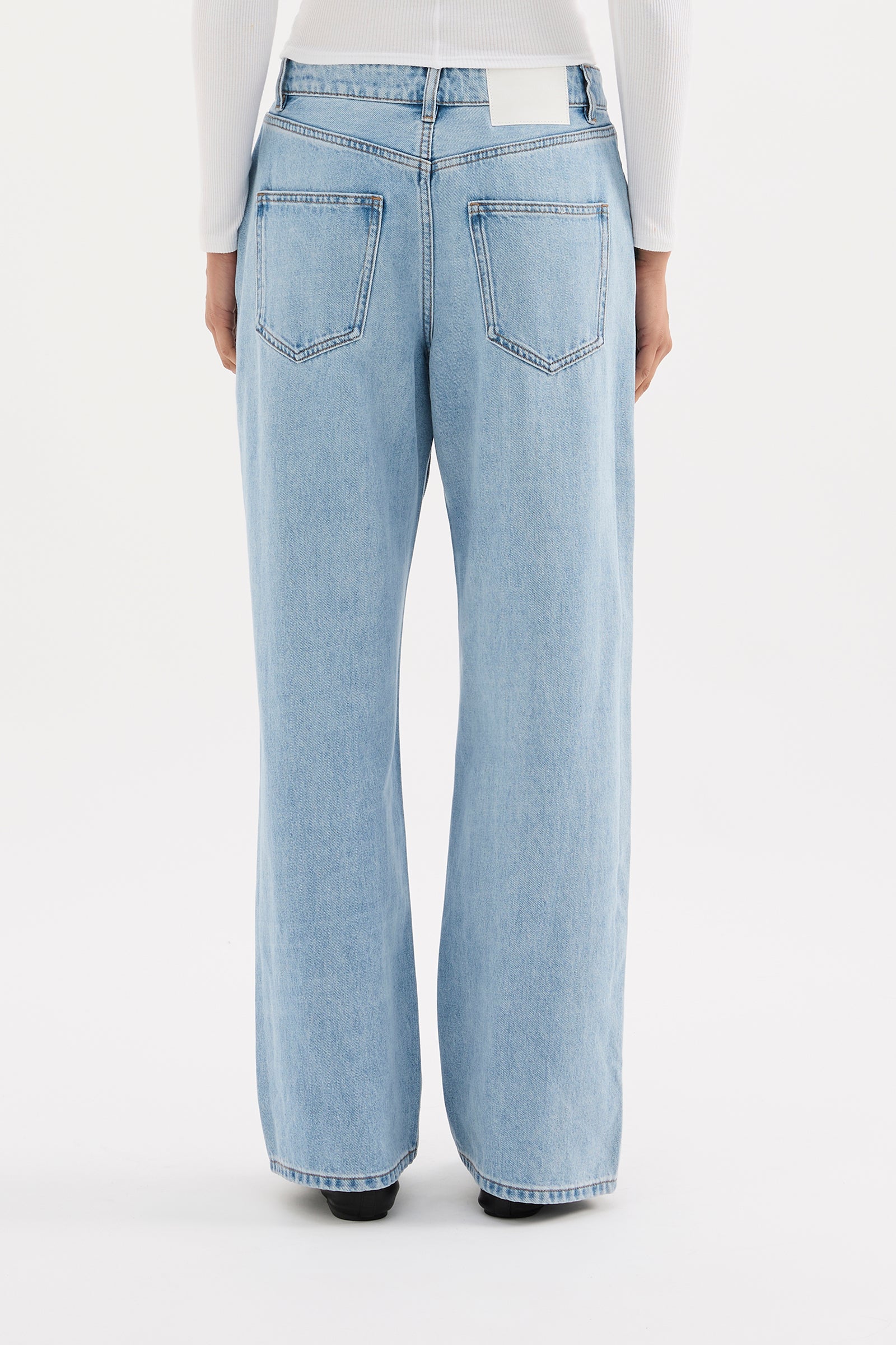 Organic Baggy Jean Soft Blue 
