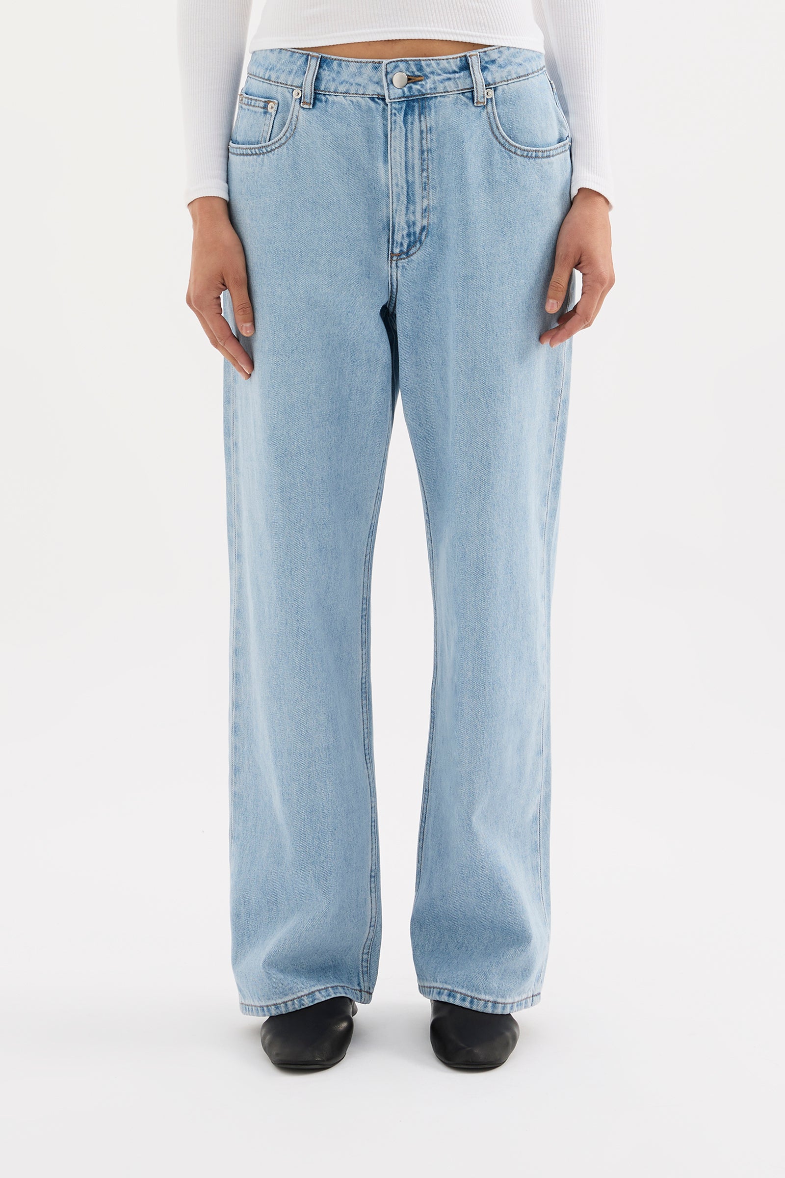 Organic Baggy Jean Soft Blue 