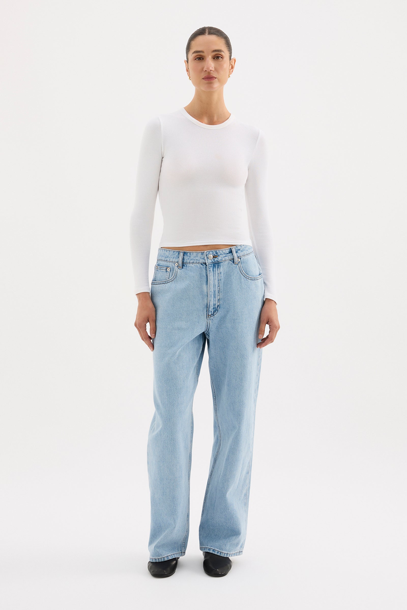 Organic Baggy Jean Soft Blue 