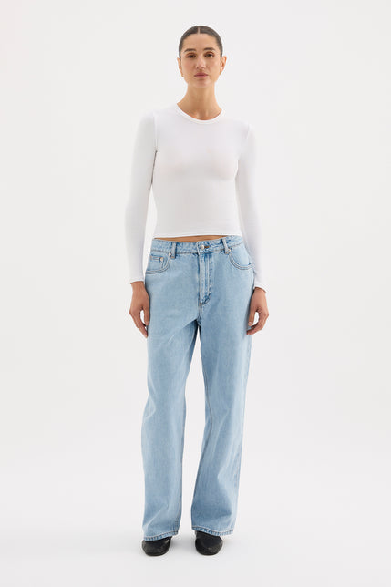 Organic Baggy Jean Soft Blue 