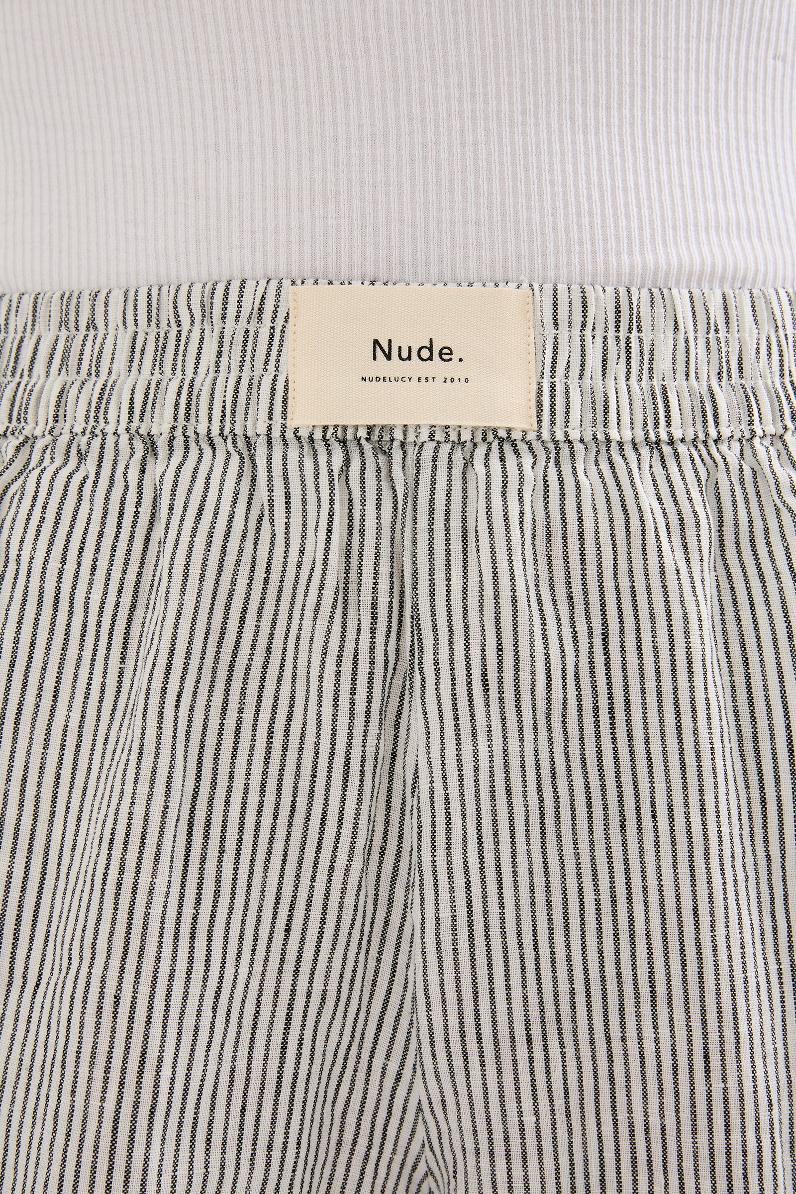Lounge Heritage Stripe Linen Short Pinstripe 
