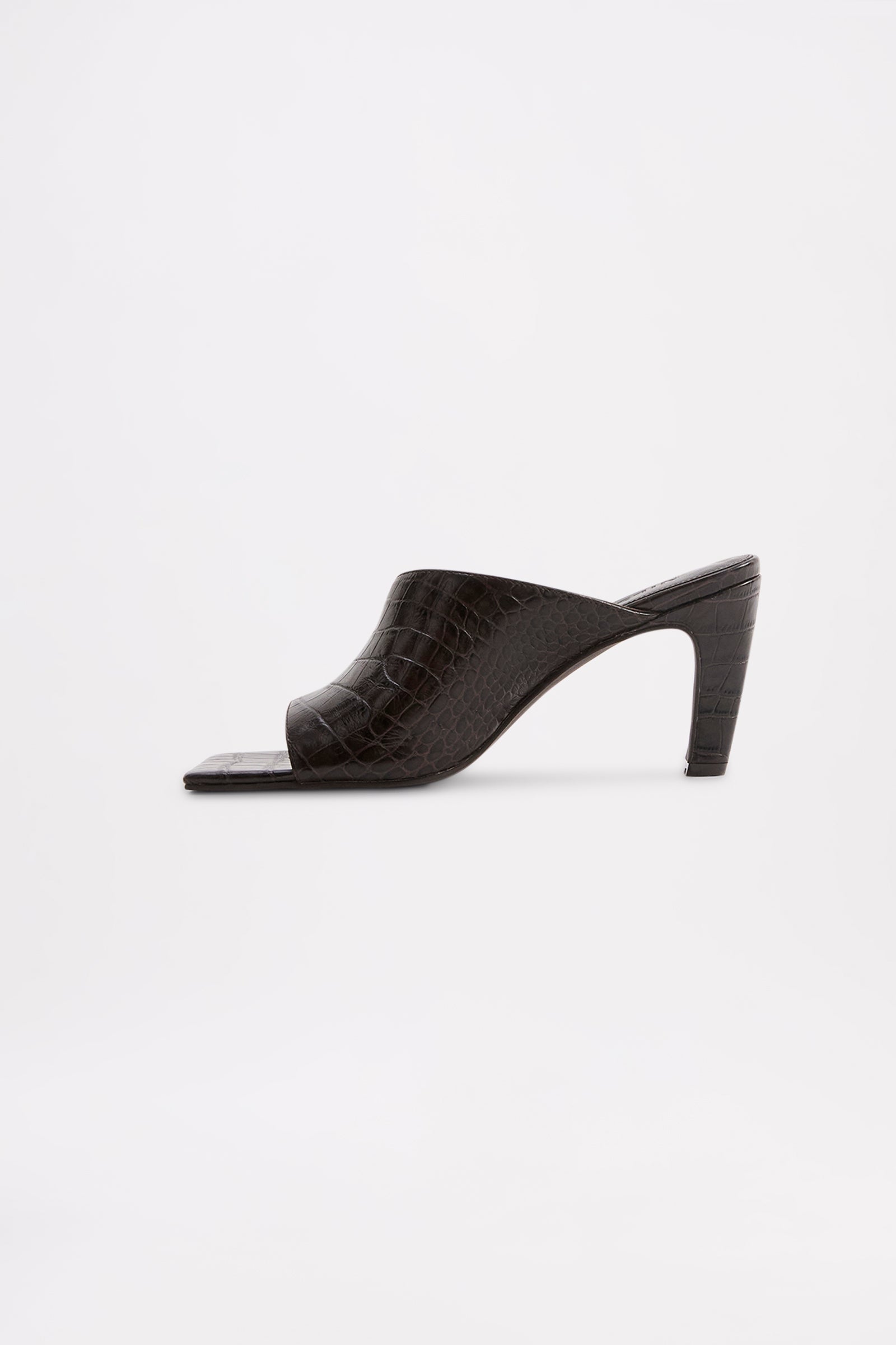 Ashlyn Heeled Mule Dark Chocolate 