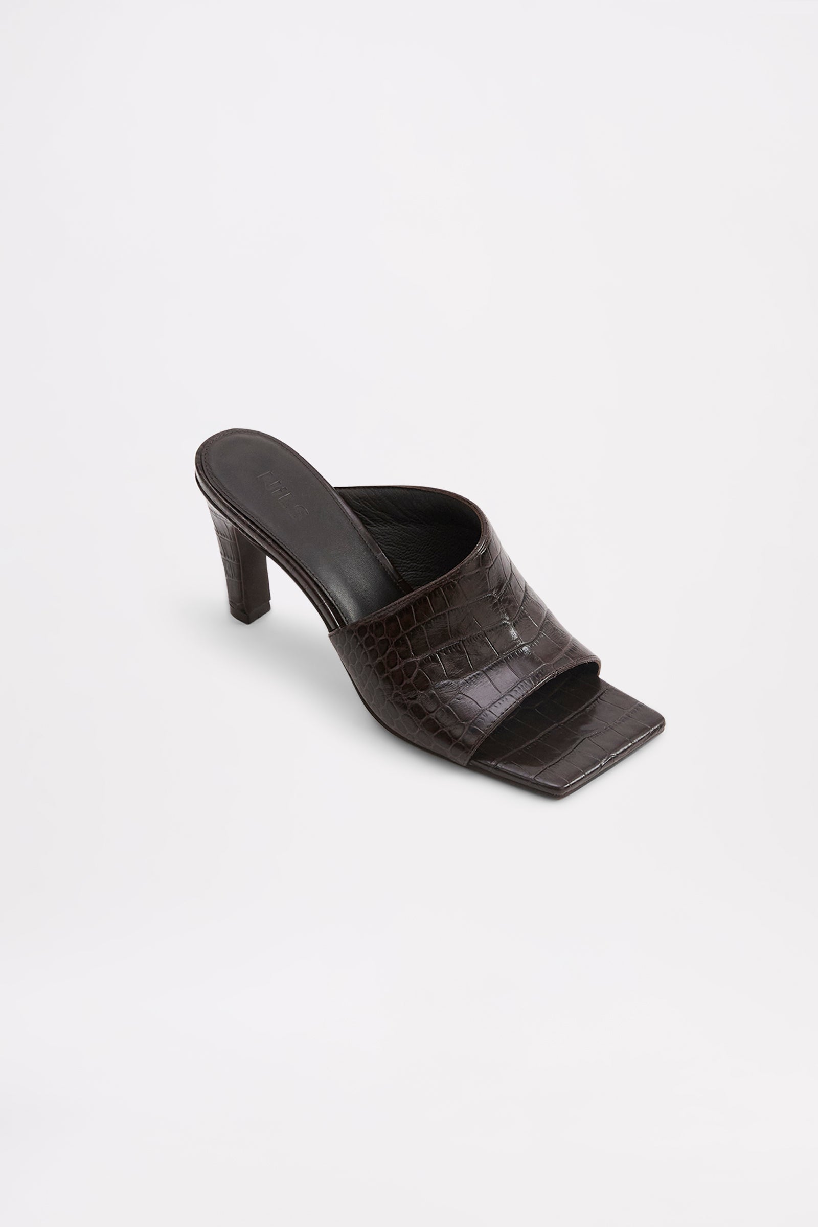Ashlyn Heeled Mule Dark Chocolate 