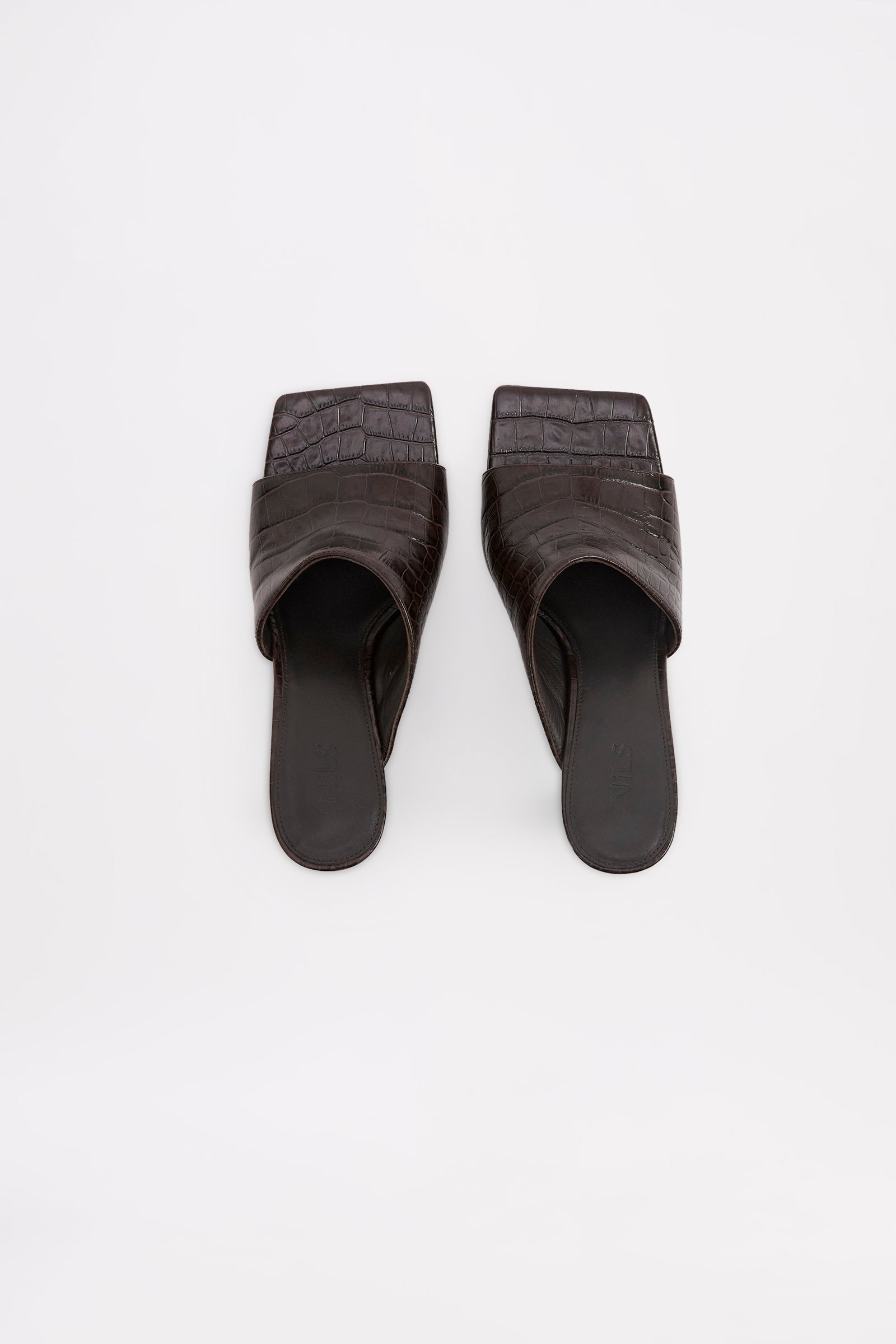 Ashlyn Heeled Mule Dark Chocolate 