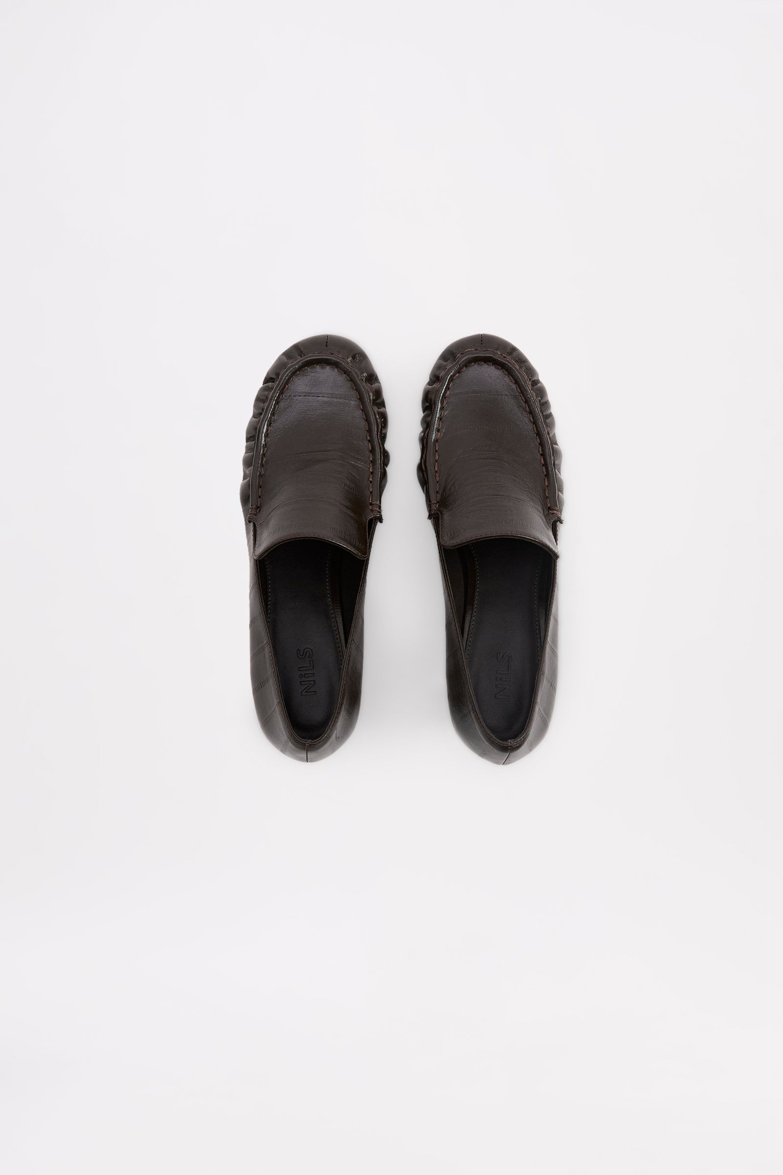 Seemah Heeled Loafer Dark Chocolate 