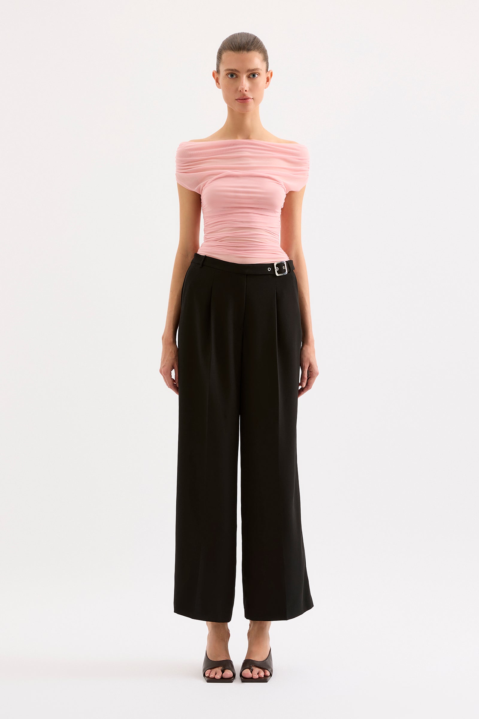 Yael Mesh Top Rosewater 