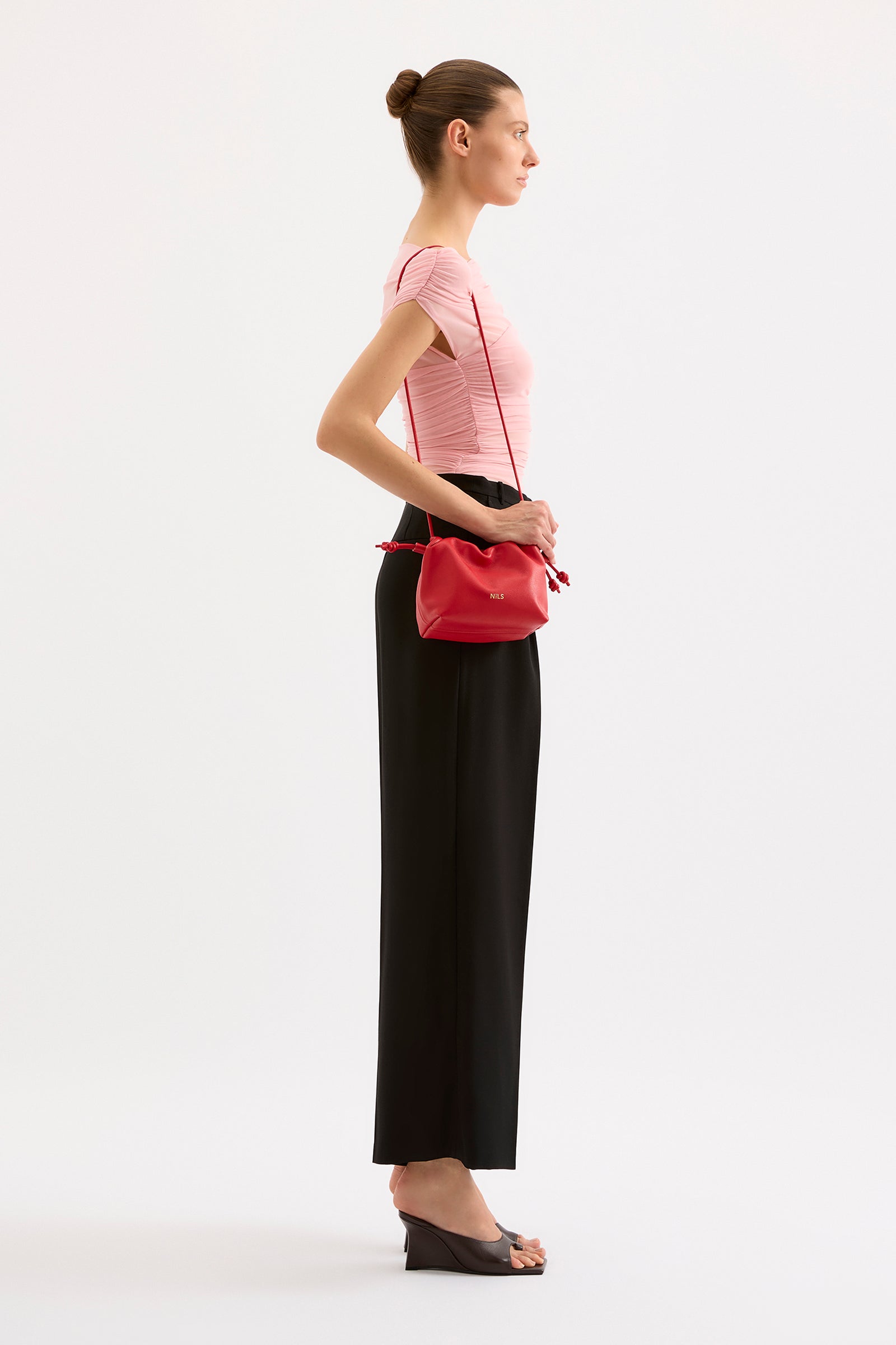 Ramone Leather Pouch Vermillion 