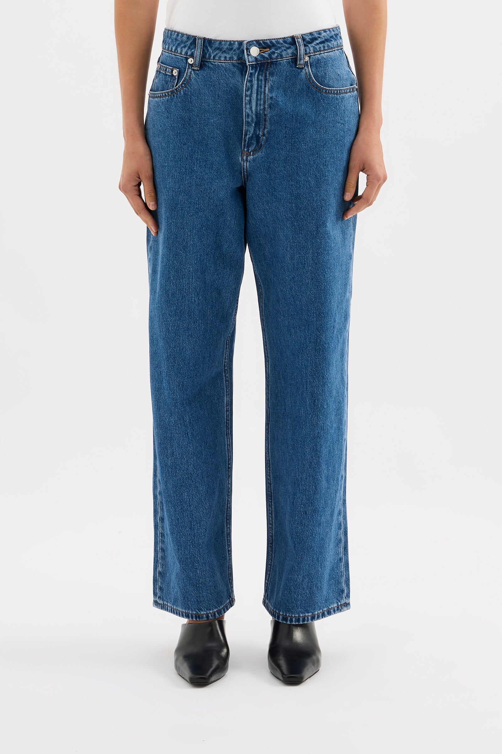 Organic Baggy Jean Royal Blue 