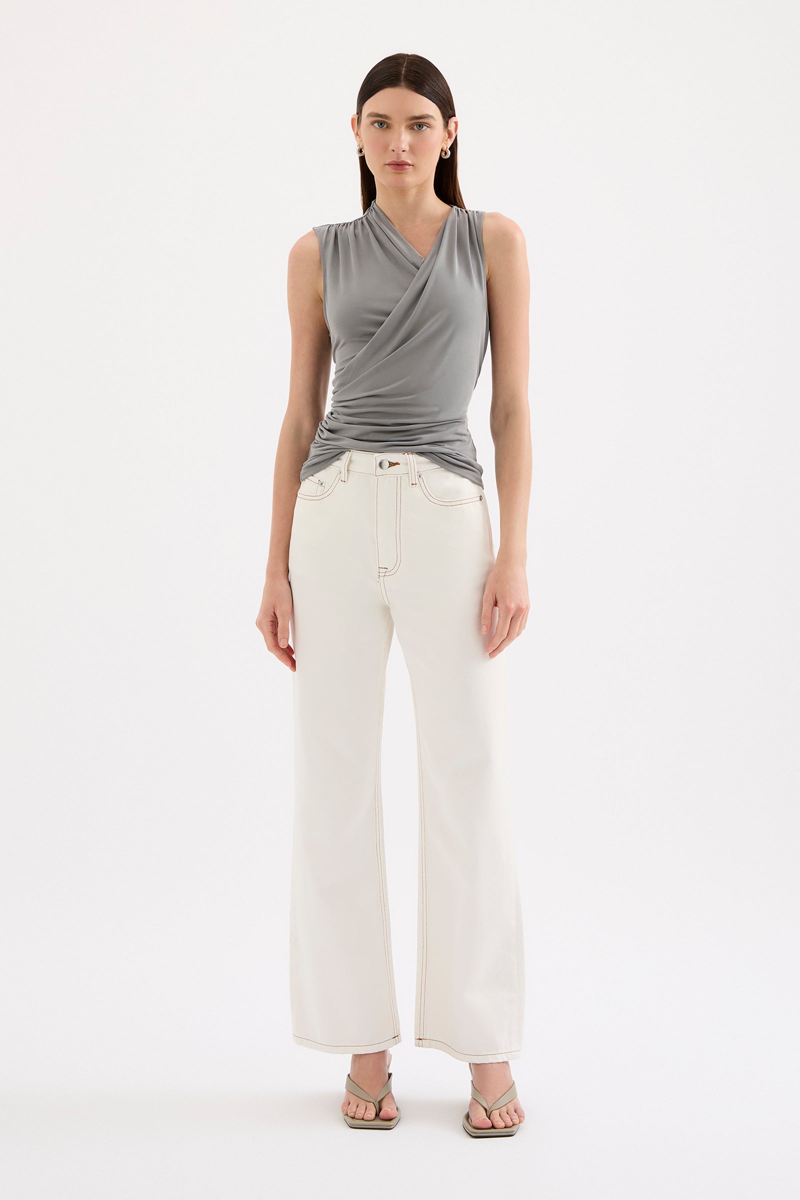 Organic Relaxed Leg Jean Salt 