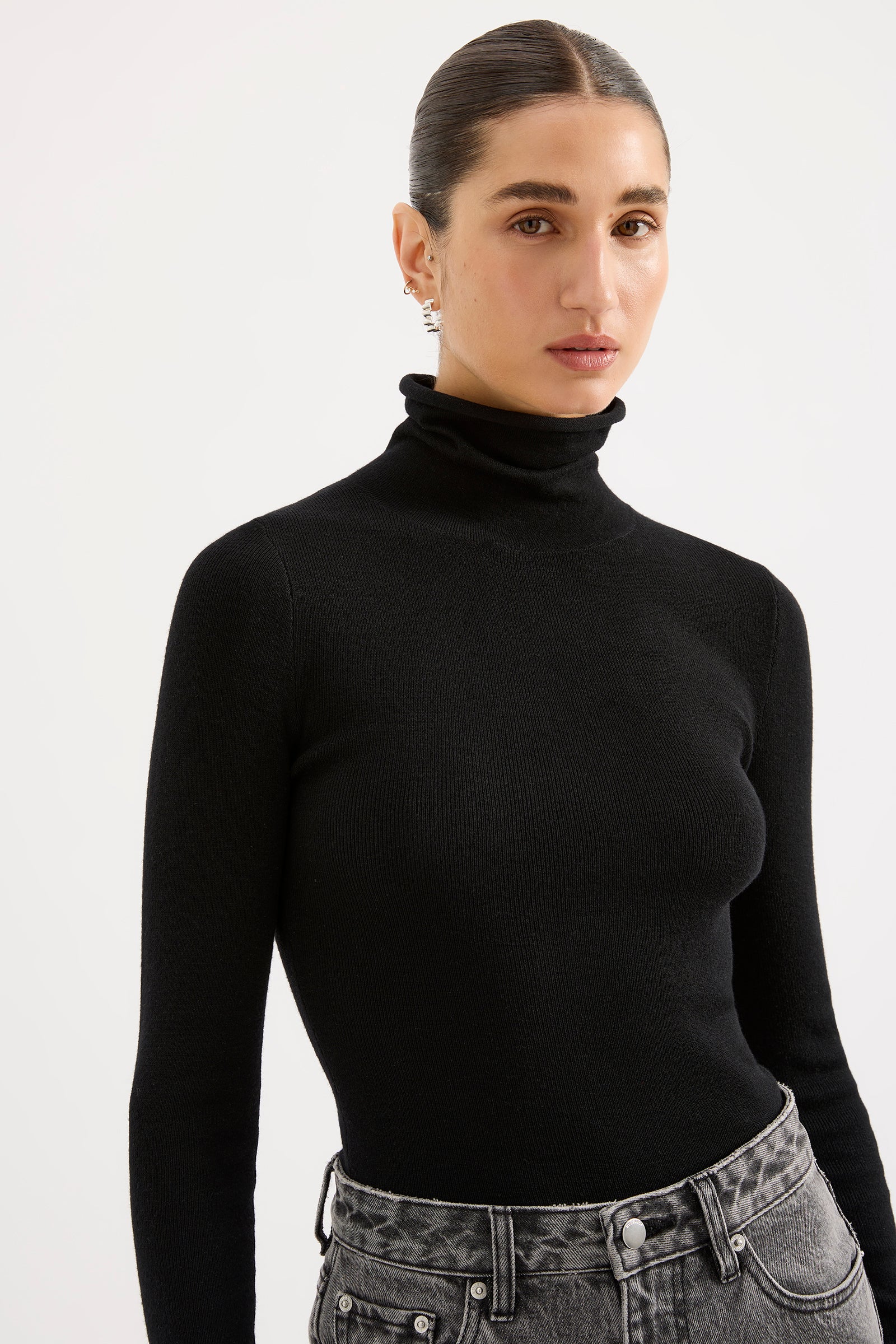 Florence Merino Skivvy Black 
