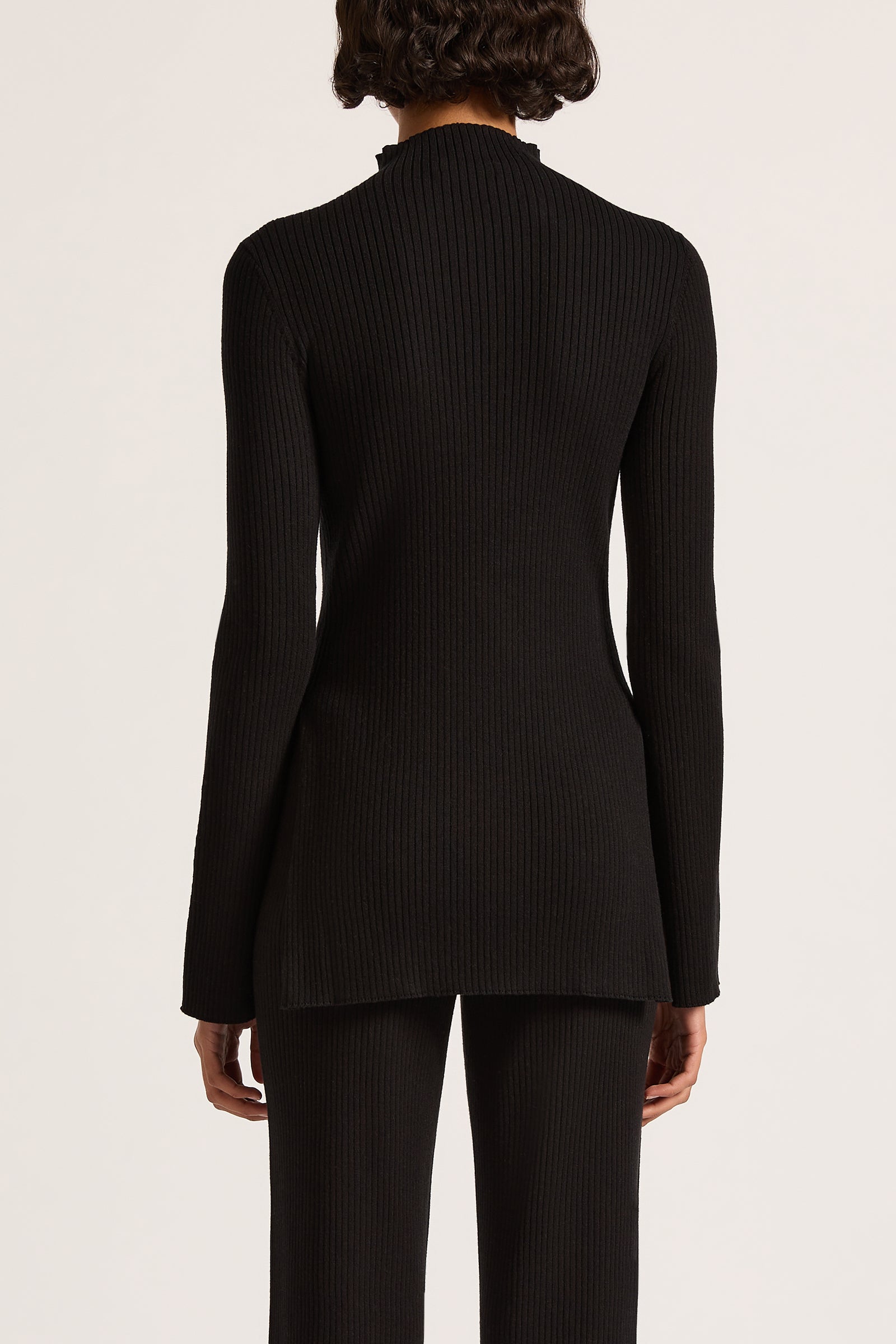 Malo Knit Tunic Black 
