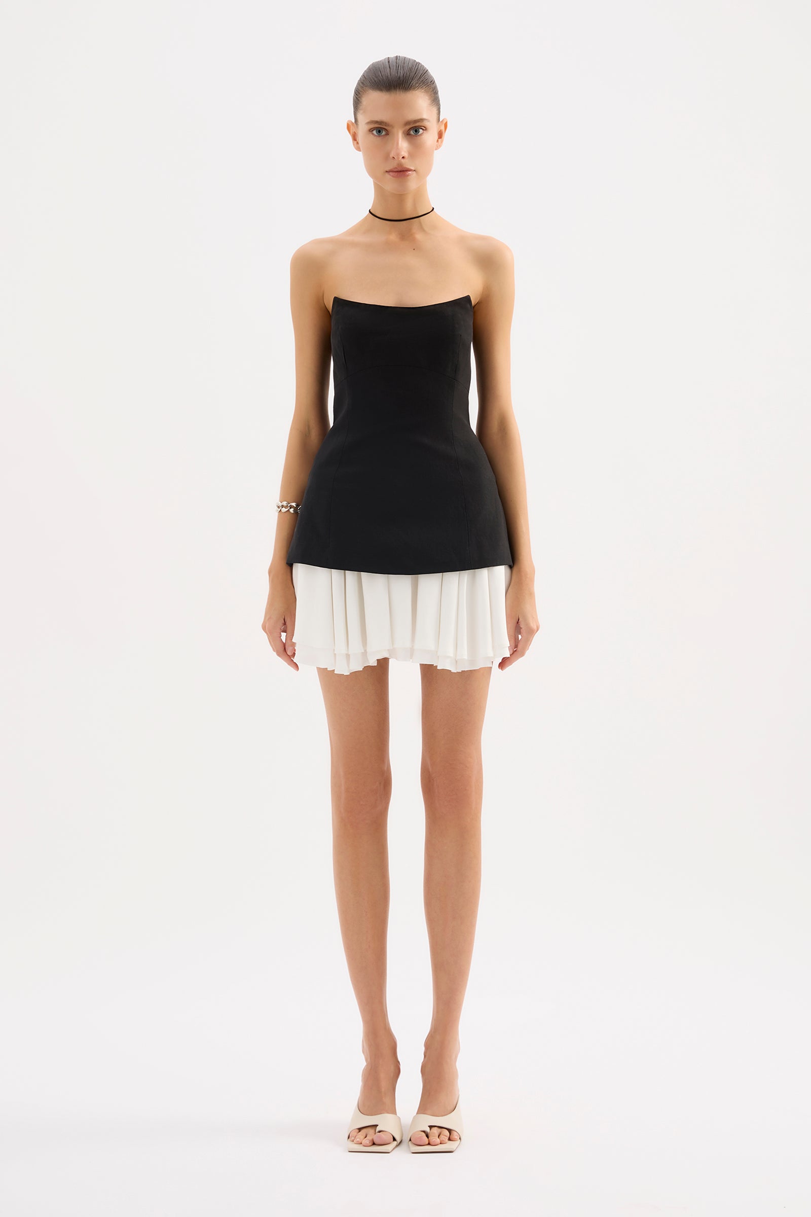 Noosha Mini Dress Black Splice 