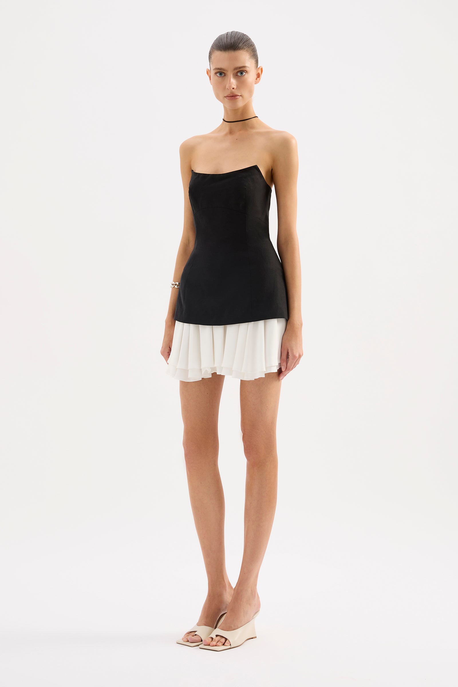 Noosha Mini Dress Black Splice 