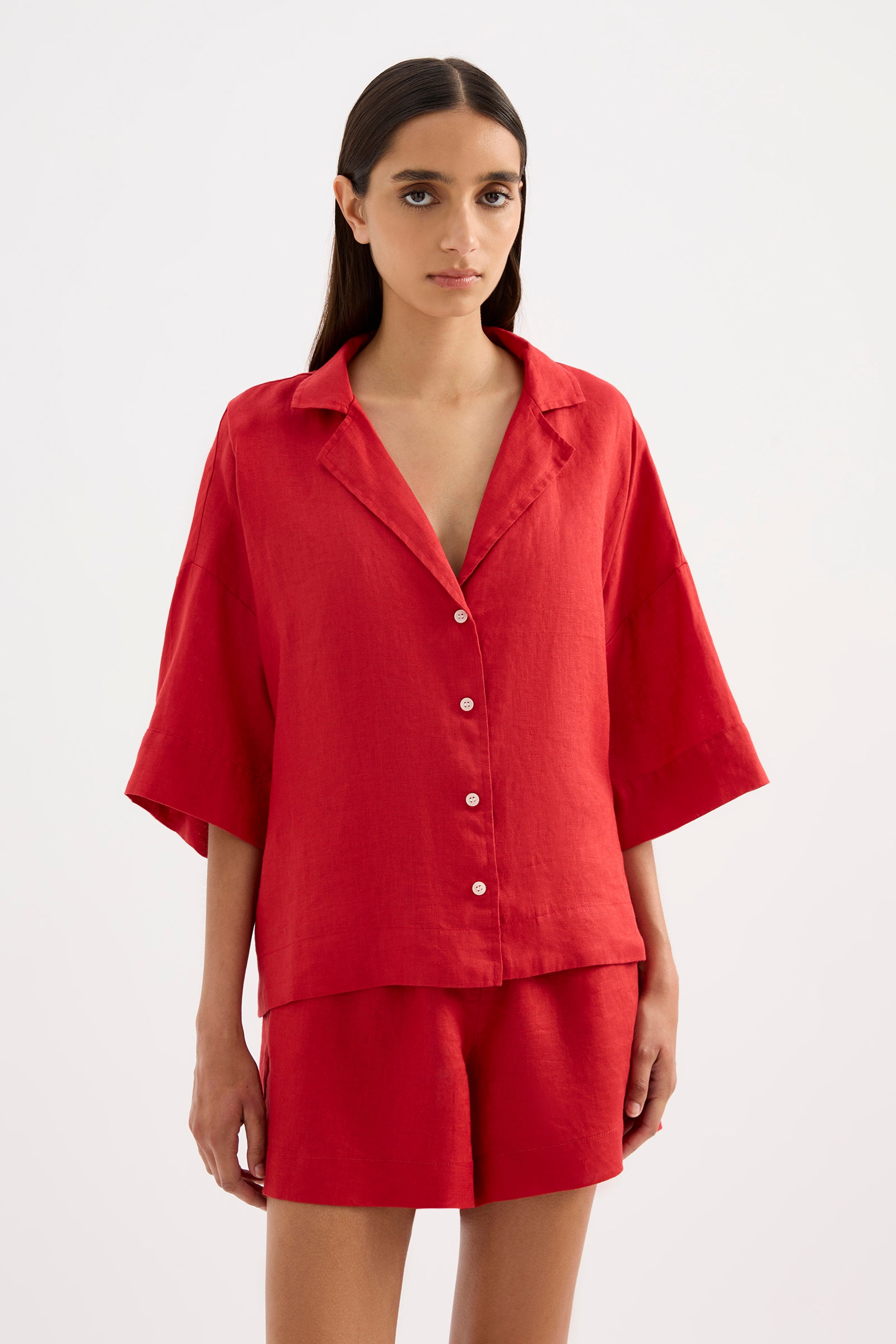 Lounge Linen Shirt & Pant Set 