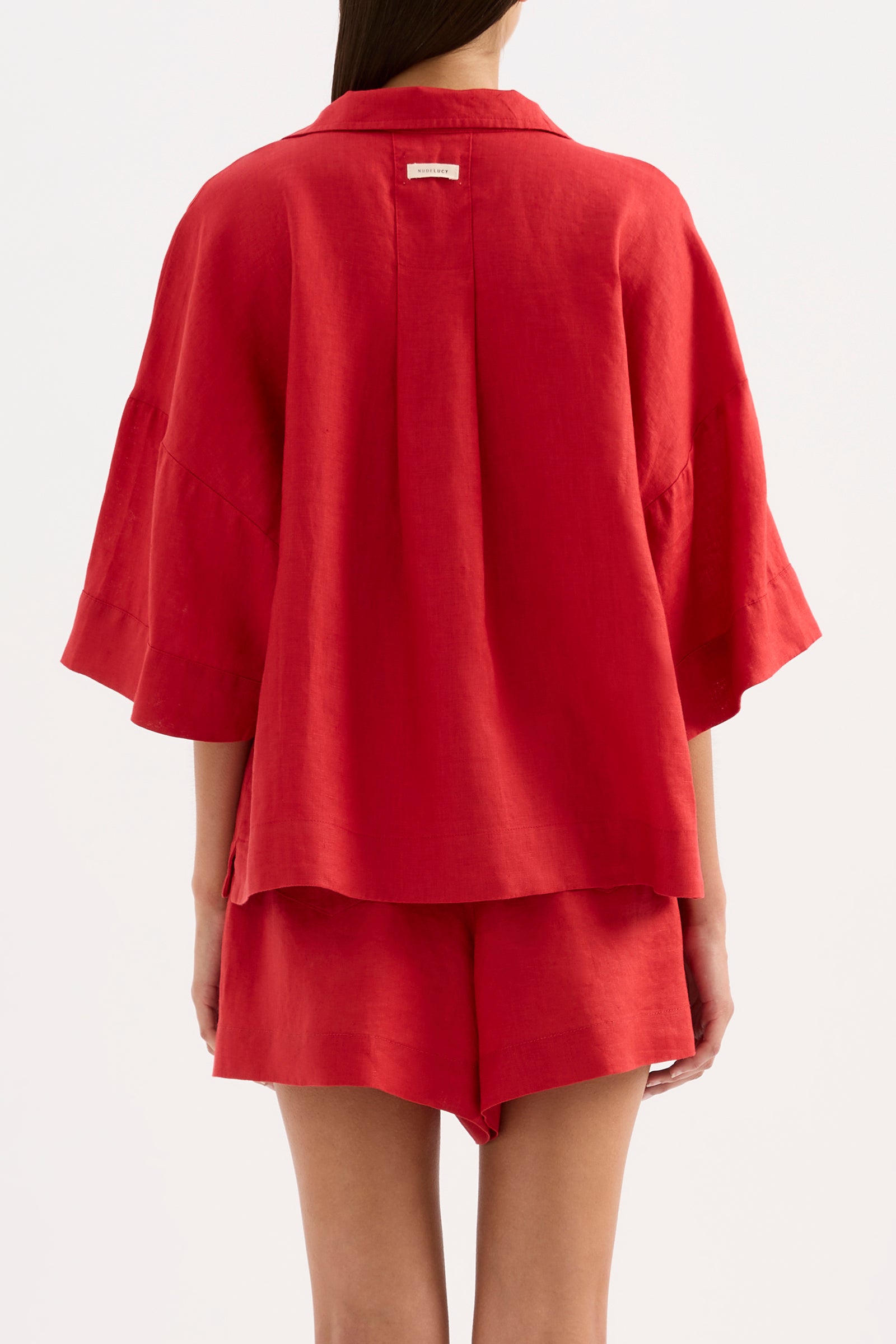 Lounge Linen Shirt & Crop Pant Set 