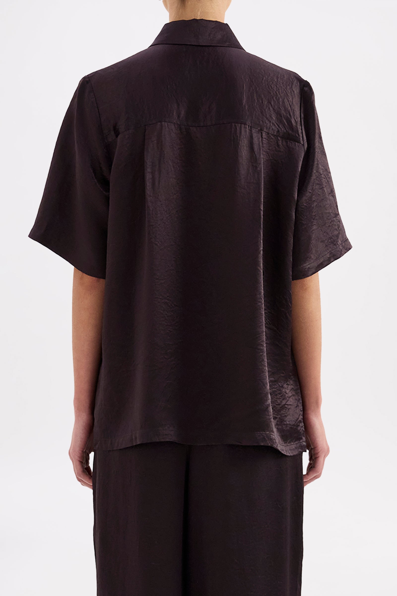 Allegra Satin Shirt Sumac 