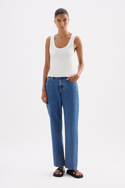 Organic Straight Leg Jean Royal Blue 