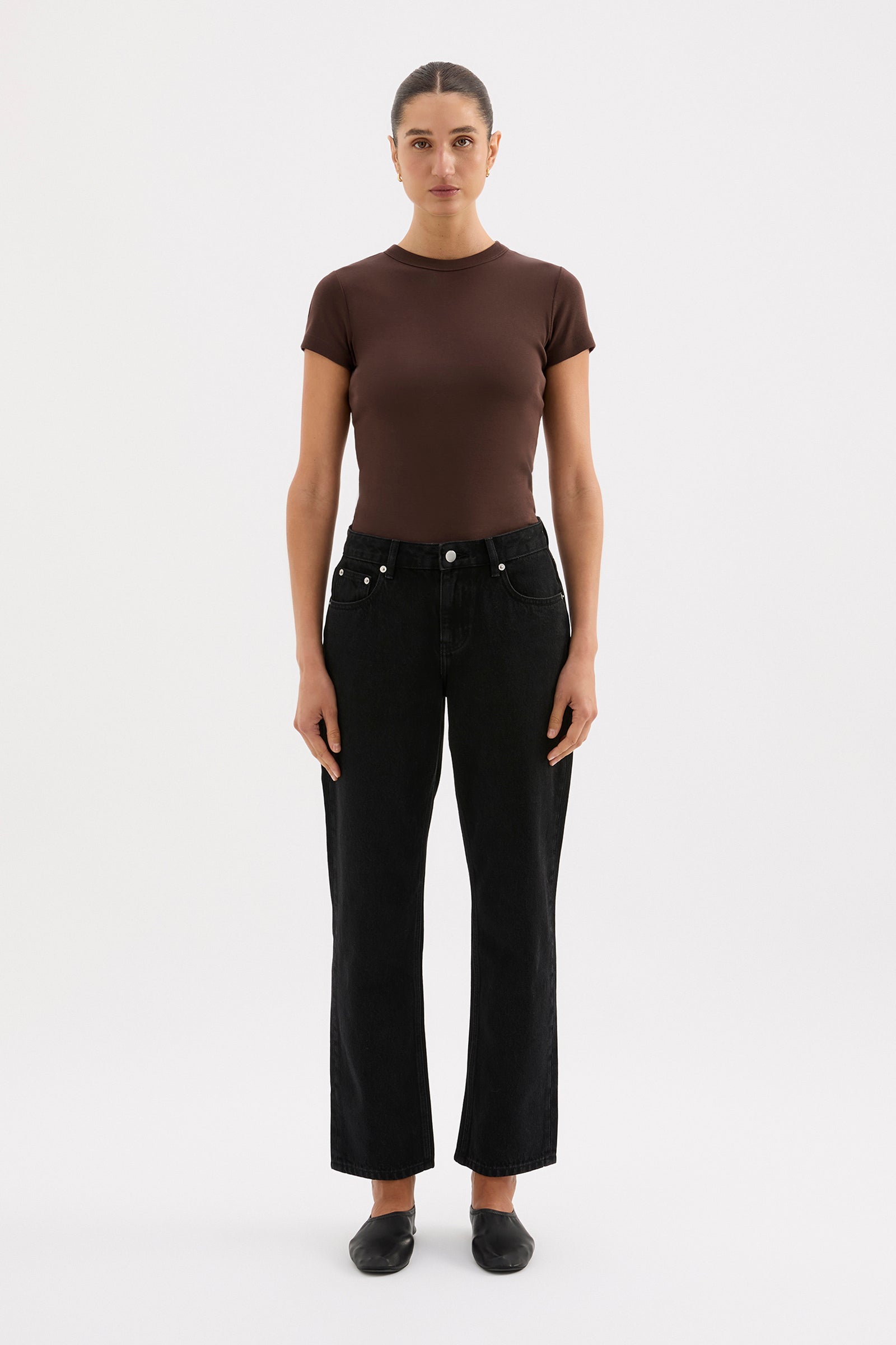 Organic Baby Tee Chocolate 