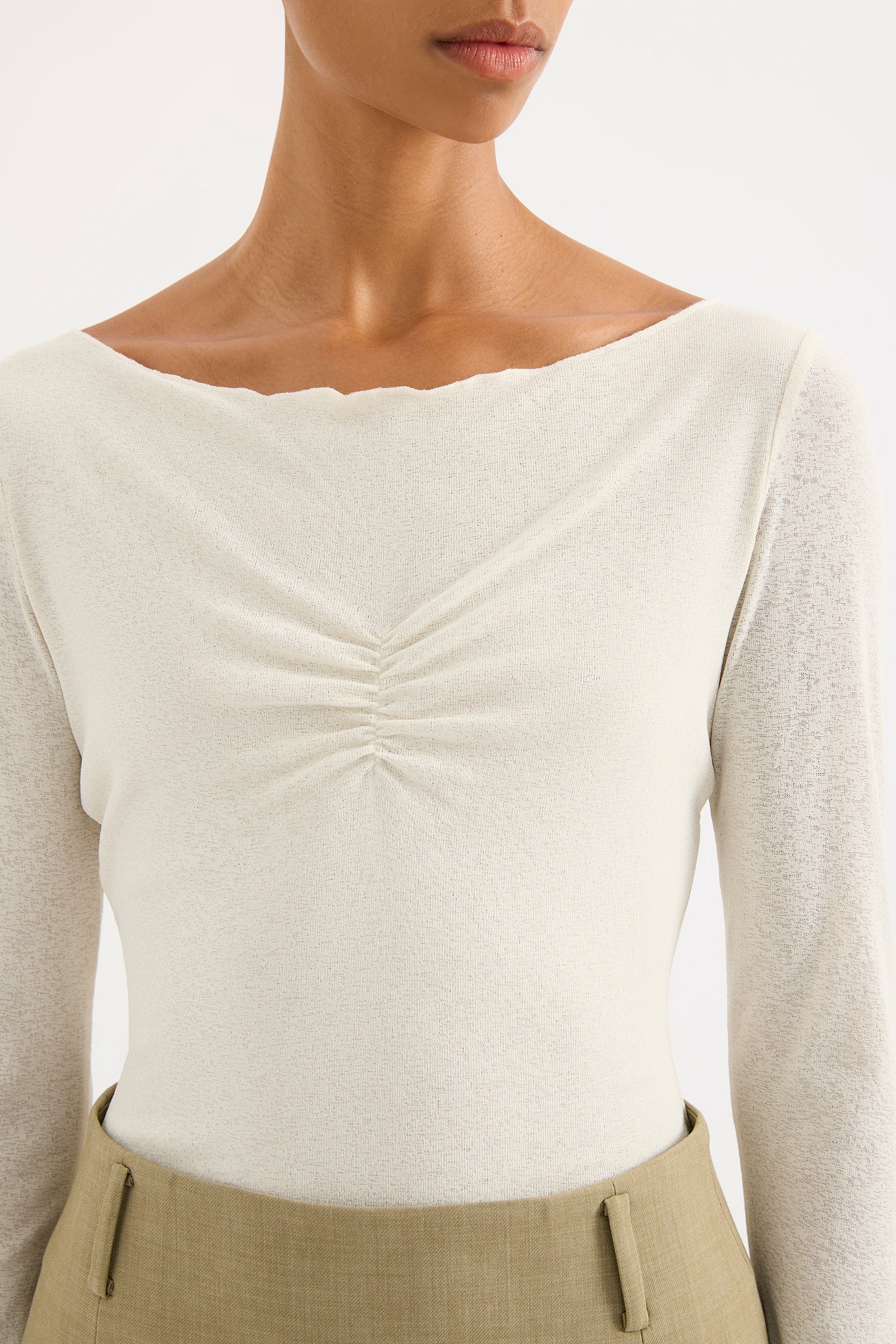 Clement Ls Top Ivory 