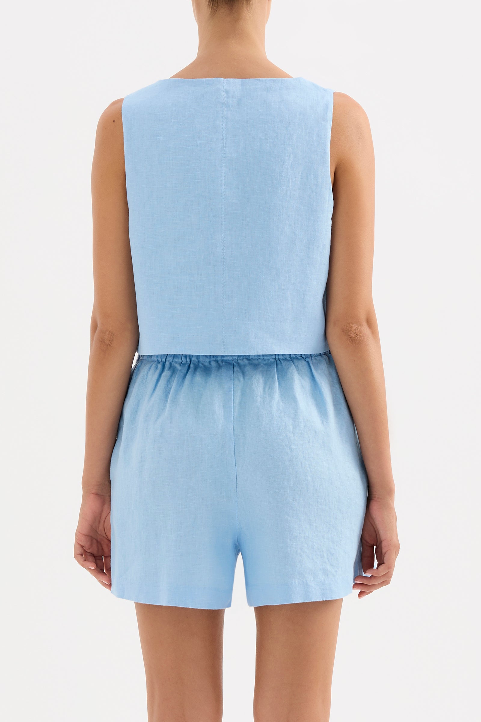 Theo Linen Top Bermuda 