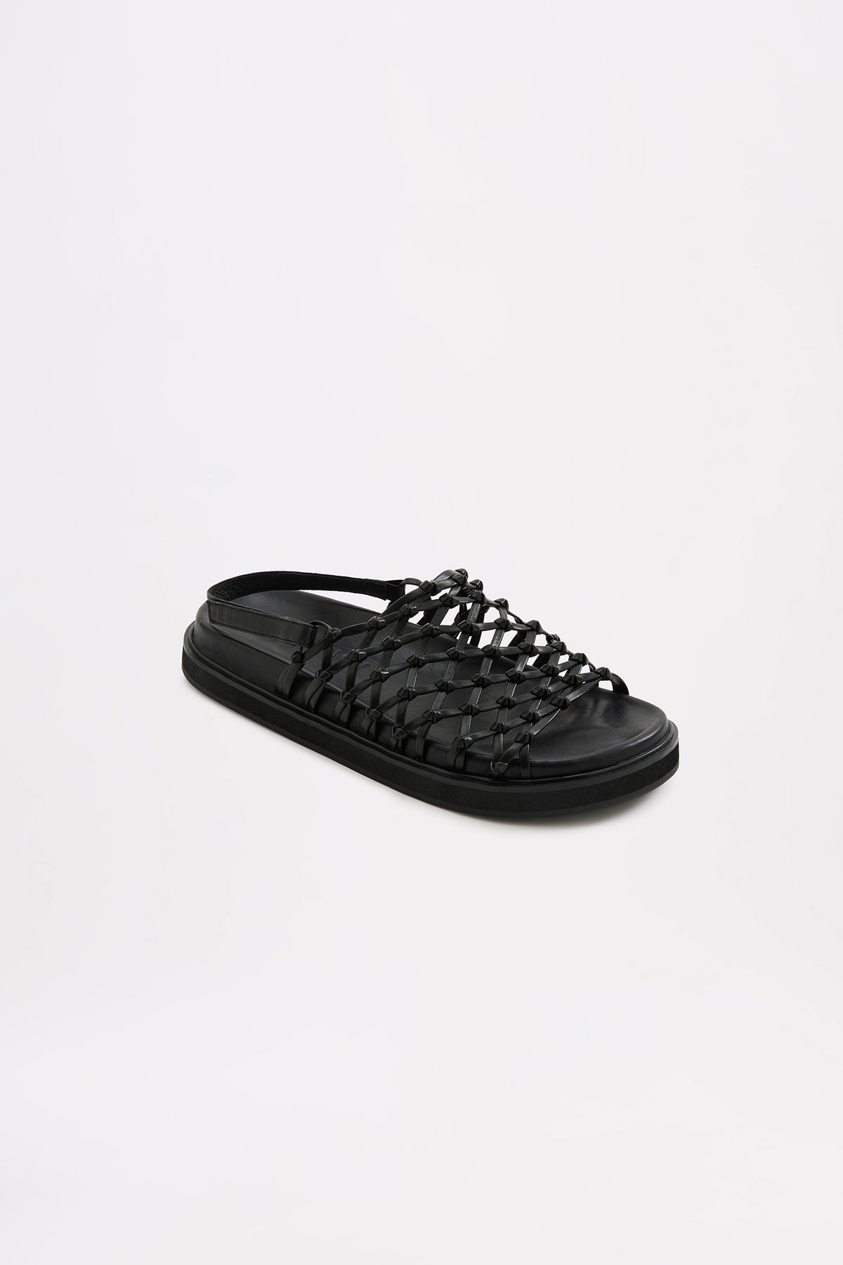 Valen Weave Sandle Black 