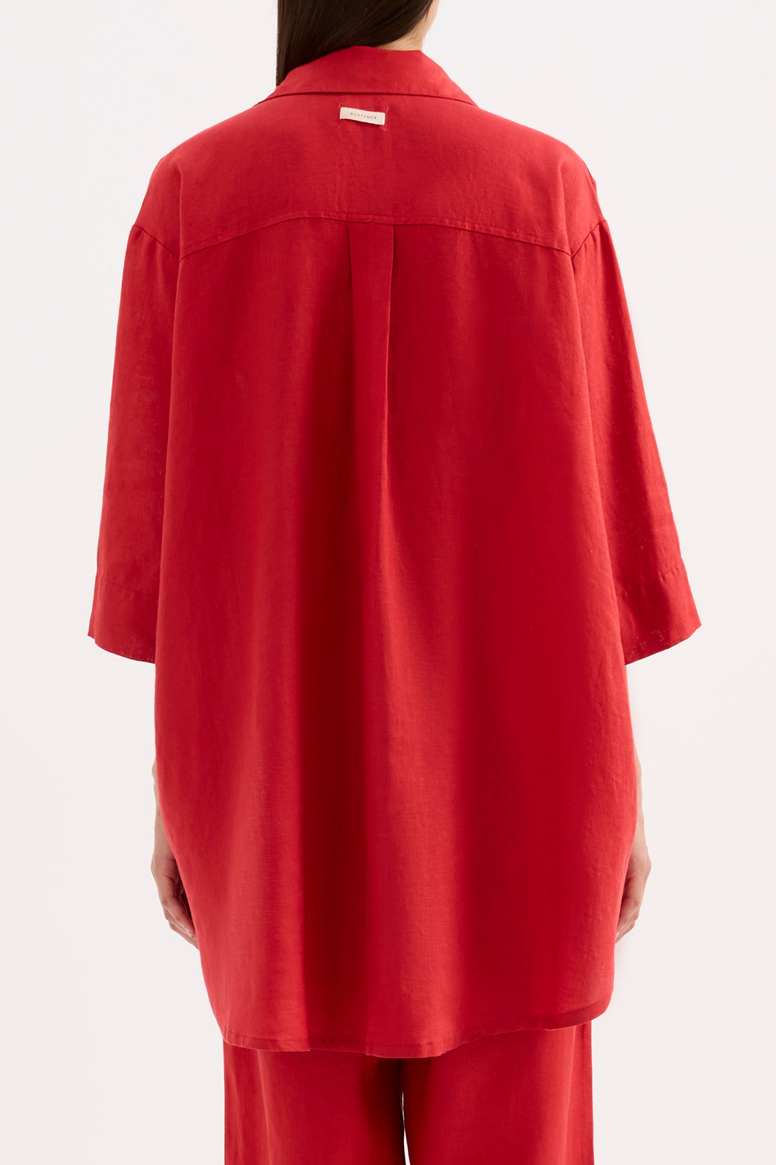 Lounge Linen Longline Shirt & Pant Set 