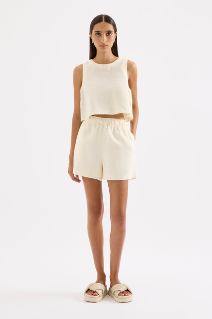 Theo Linen Short Chamomile 