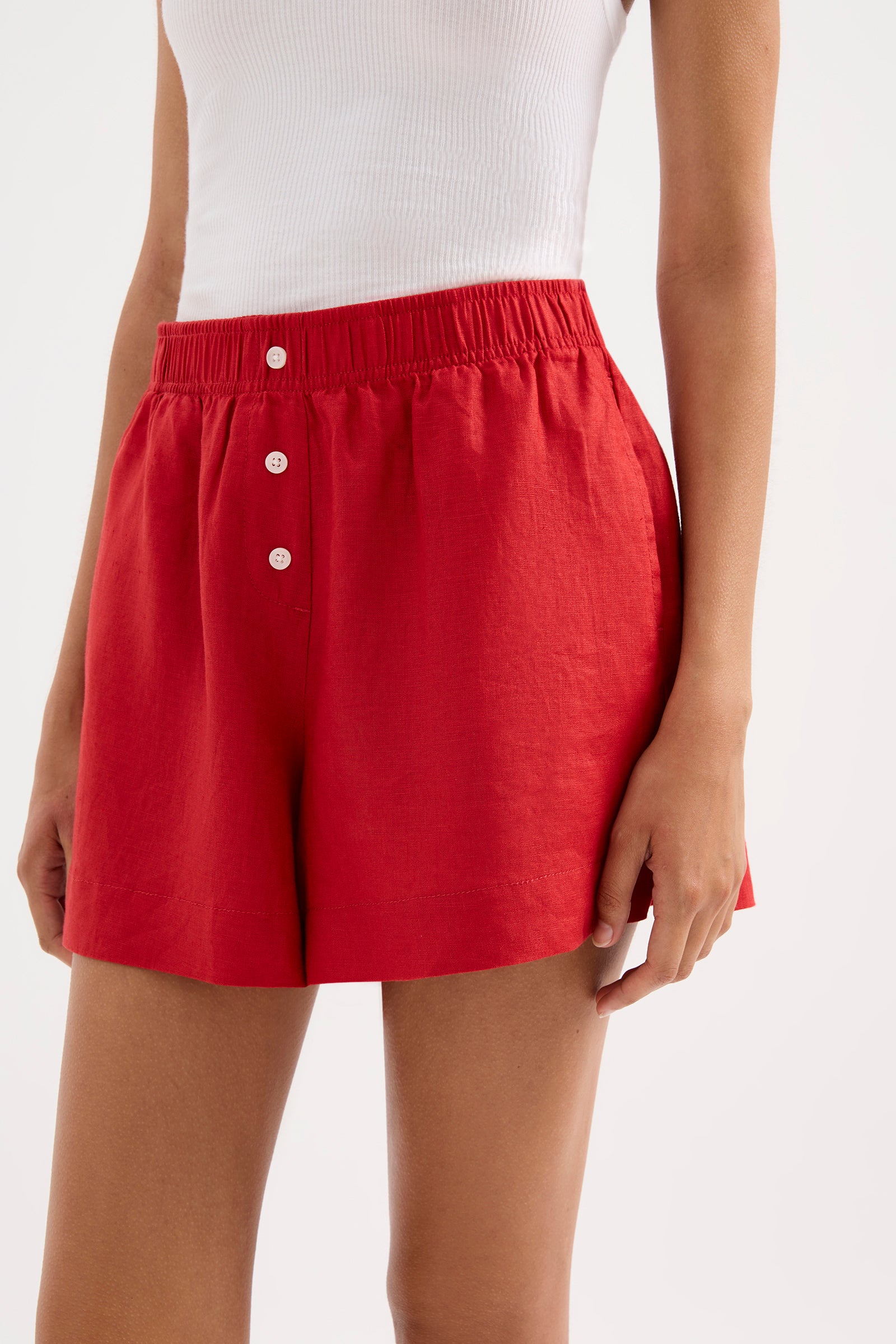 Lounge Linen Shirt & Short Set 