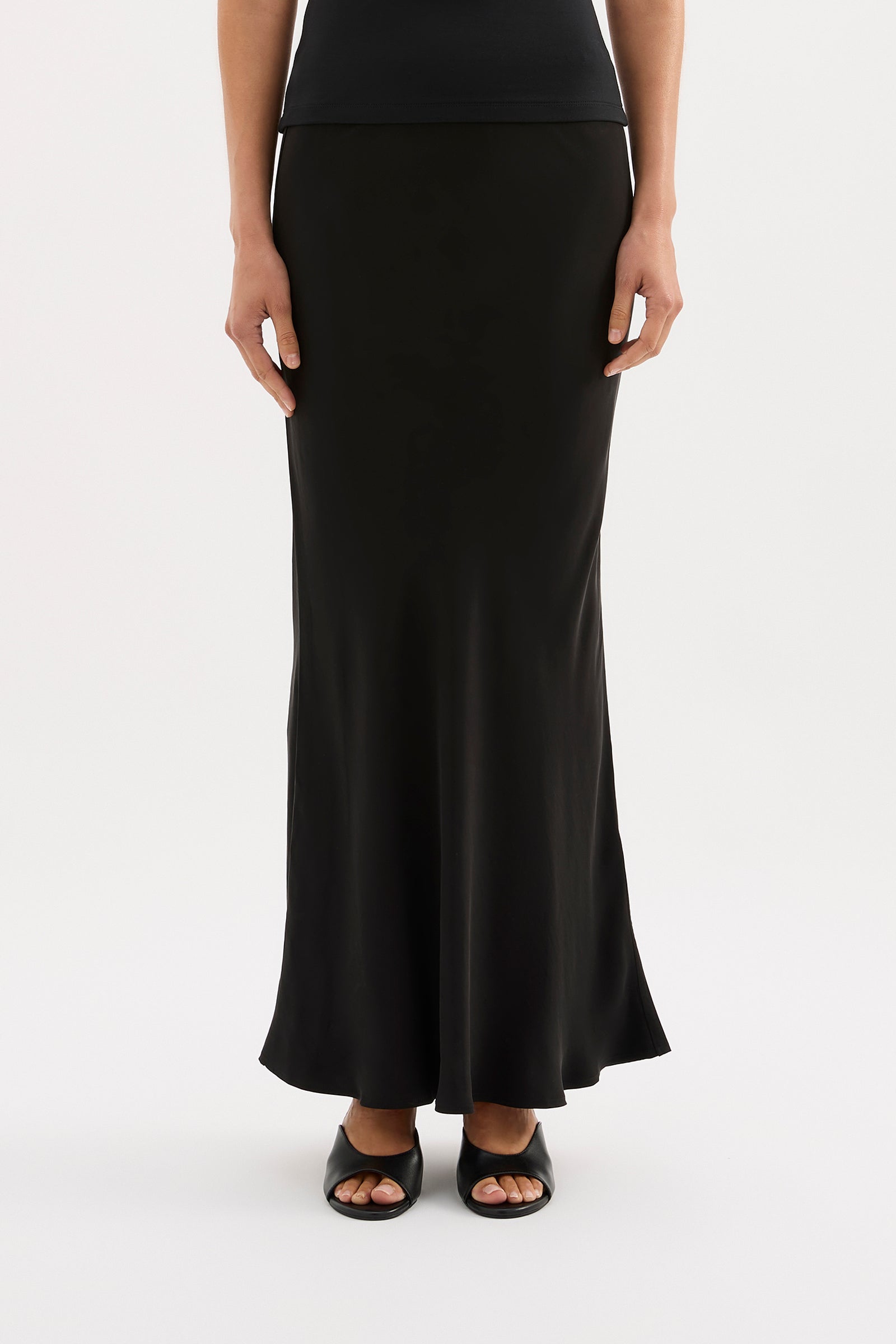 Dara Cupro Skirt Black 