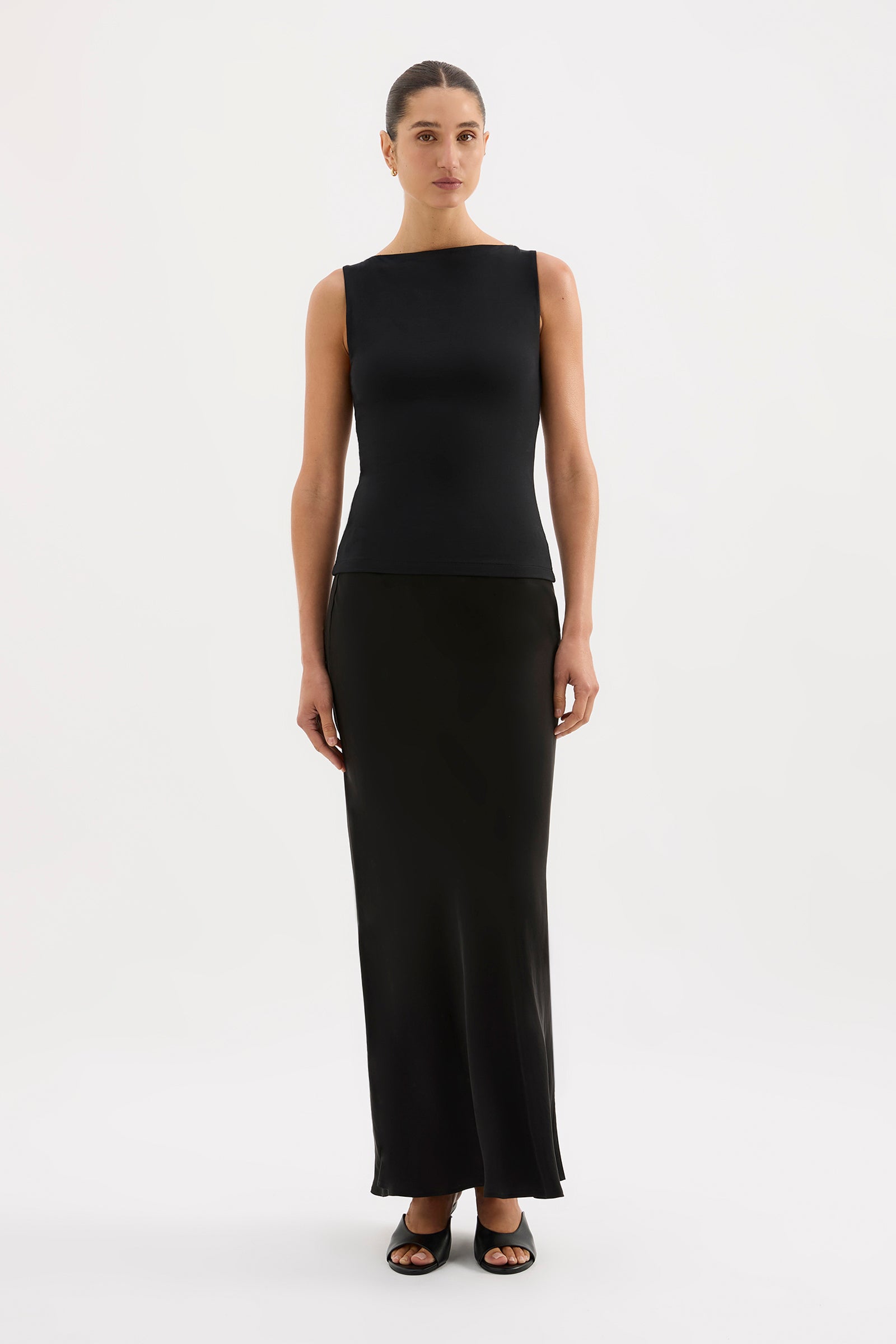 Dara Cupro Skirt Black 